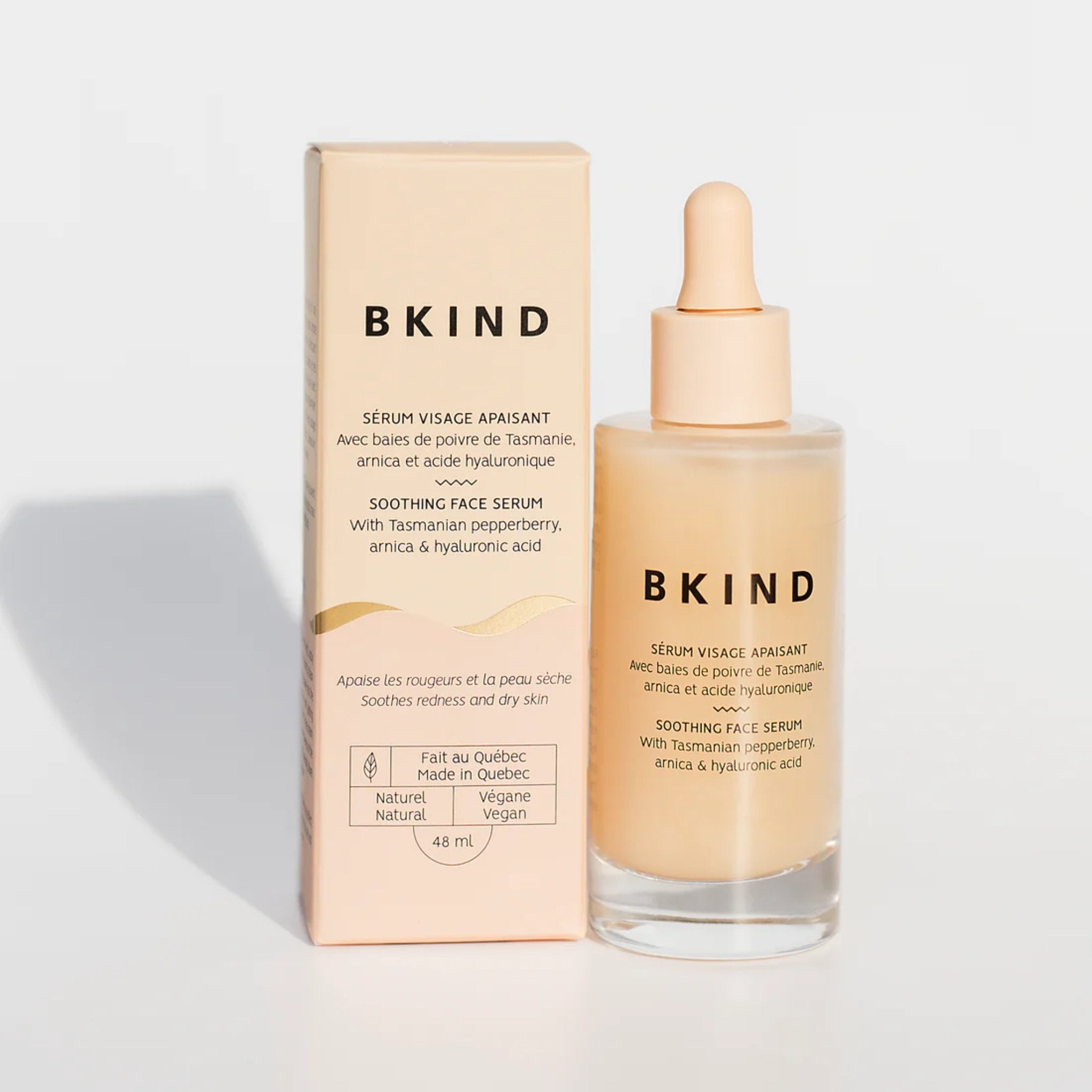 BKIND. Sérum Visage Apaisant avec Arnica et Acide Hyaluronique - 48 ml - Concept C. Shop