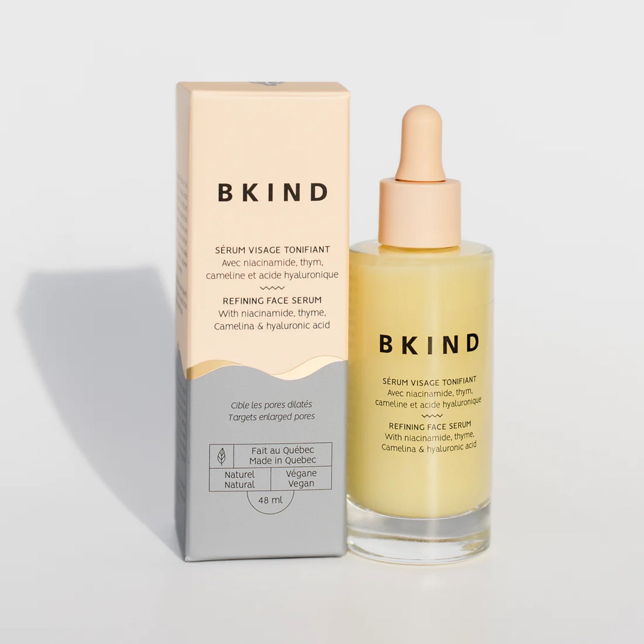 BKIND. Sérum Visage Tonifiant avec Niacinamide et Eau d'Hamamélis - 48 ml - Concept C. Shop