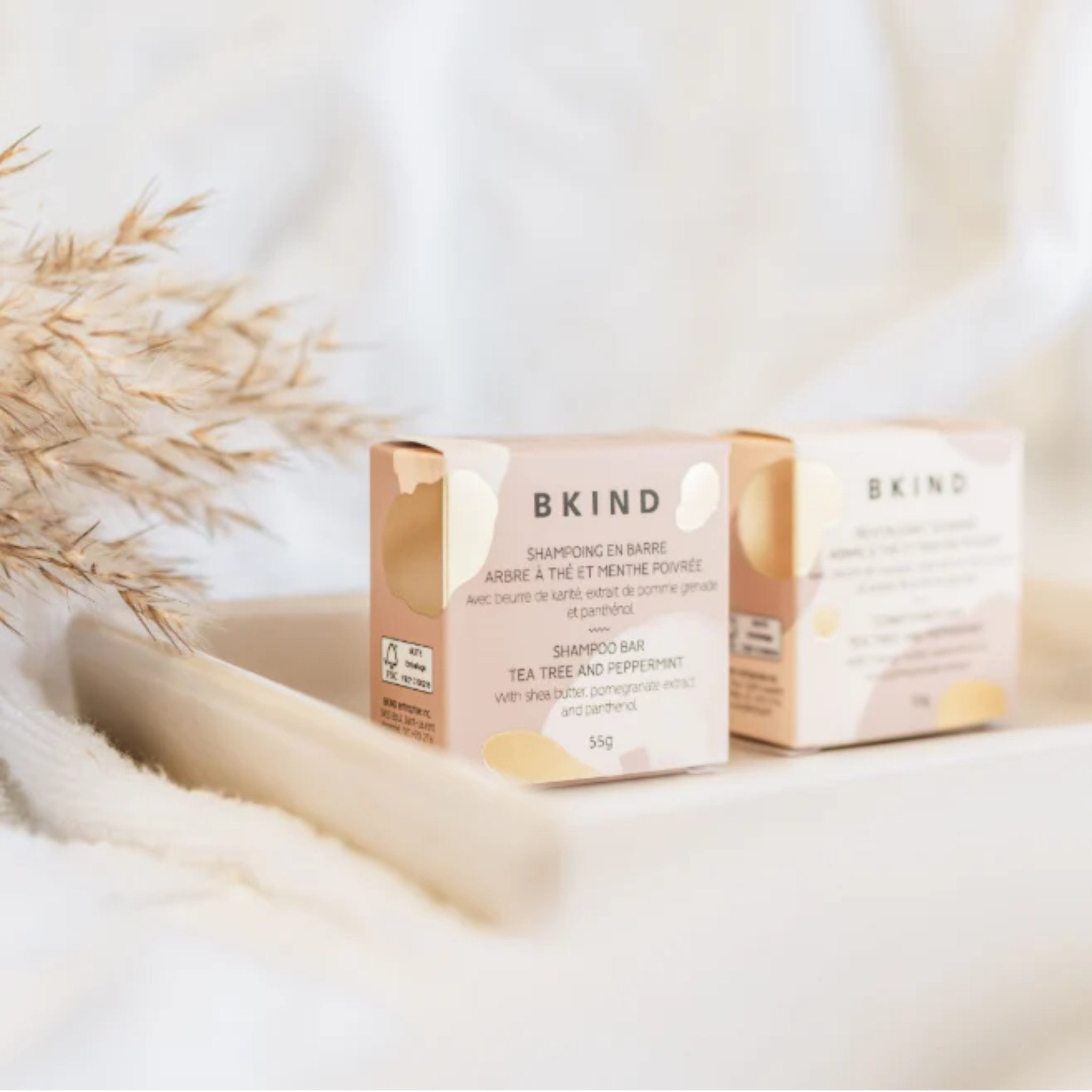 BKIND. Shampoing en Barre Cheveux Colorés ou Blancs - 55 g - Concept C. Shop