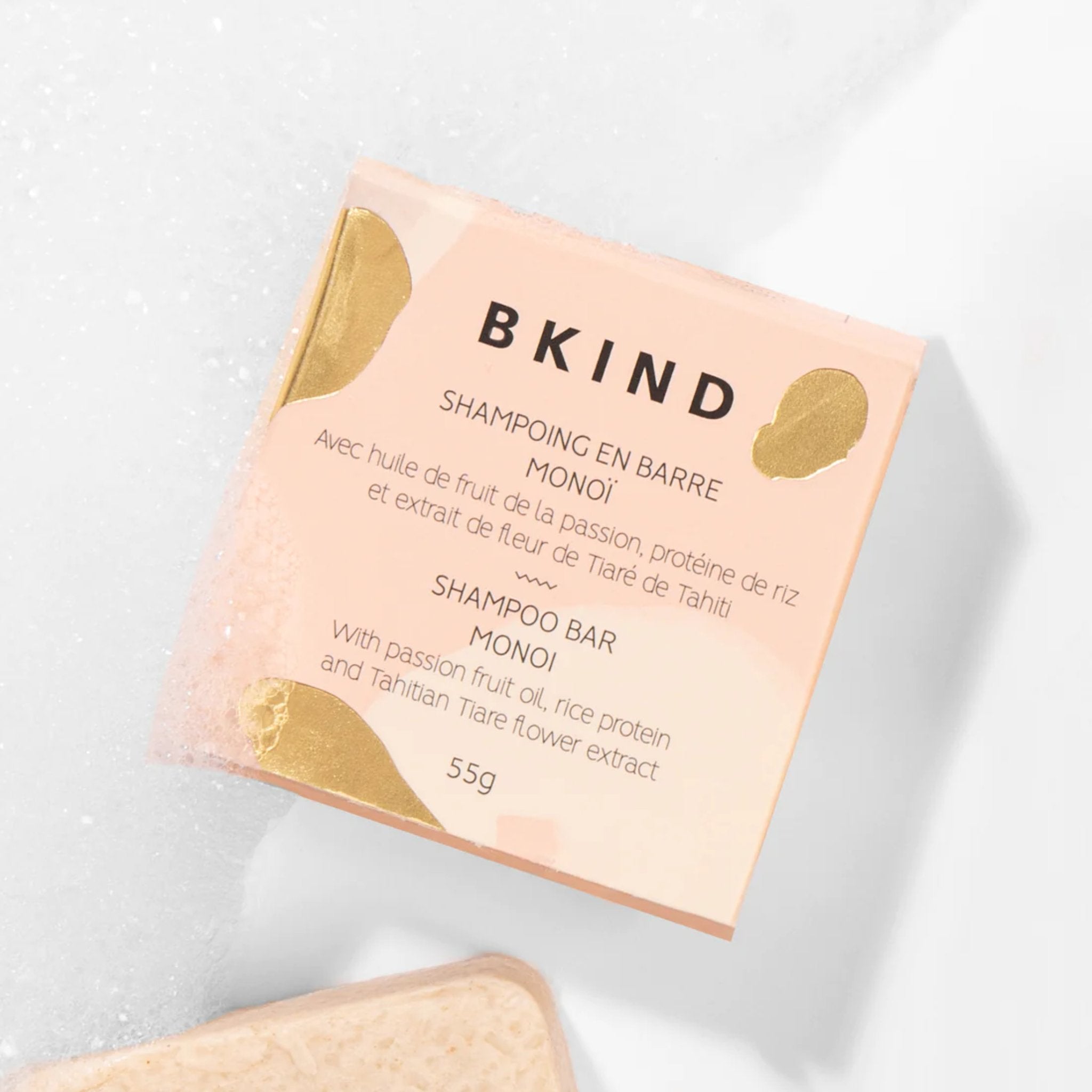 BKIND. Shampoing en Barre Cheveux Secs ou Fins - 55 g - Concept C. Shop