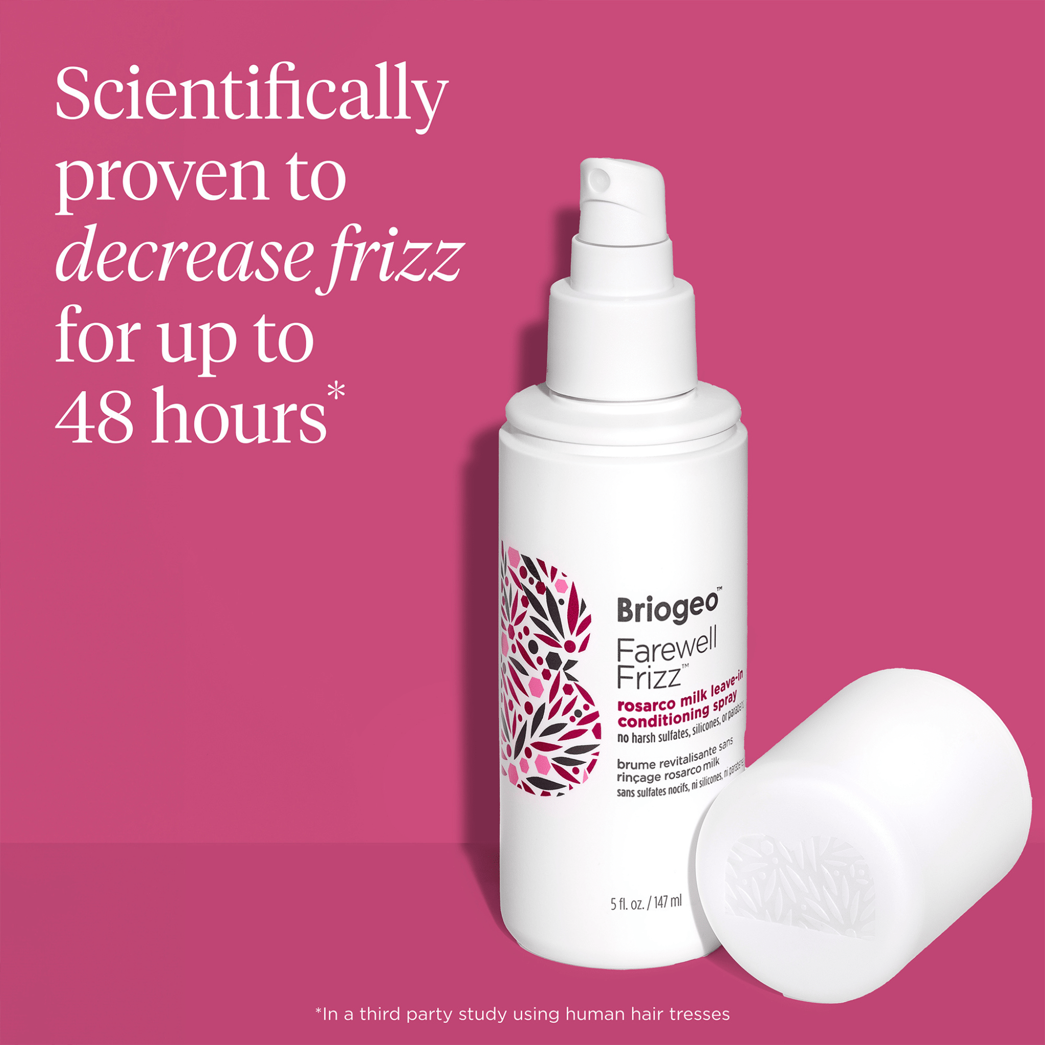 Briogeo. Brume Revitalisante Sans - Rinçage Rosarco Farewell Frizz - 147 ml - Concept C. Shop