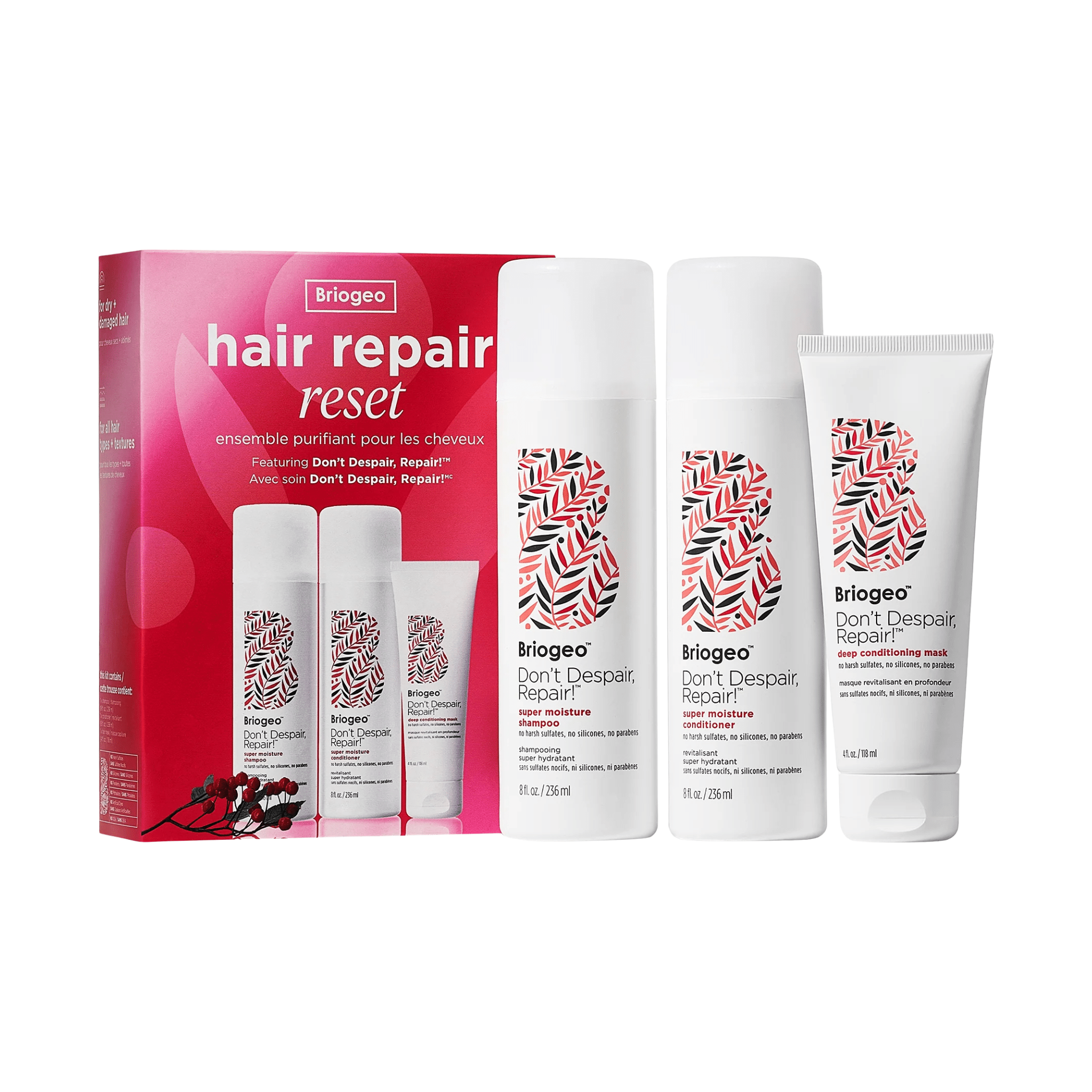 Briogeo. Coffret Purifiant pour les Cheveux - Don't Despair, Repair - Concept C. Shop