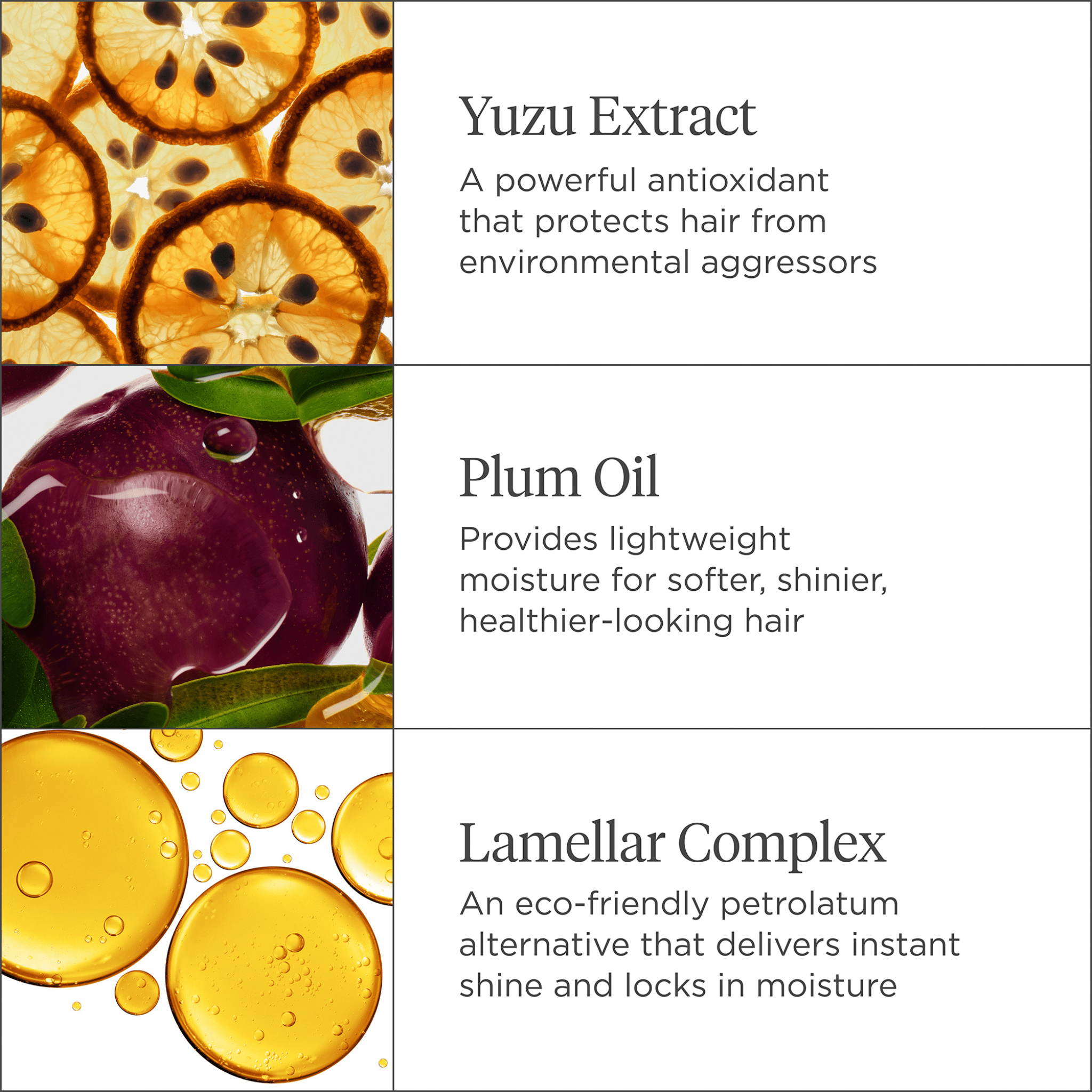 Briogeo. Huile Capillaire Ultralégère 4 - en - 1 Yuzu et Huile de Prune Style + Treat - 45 ml - Concept C. Shop