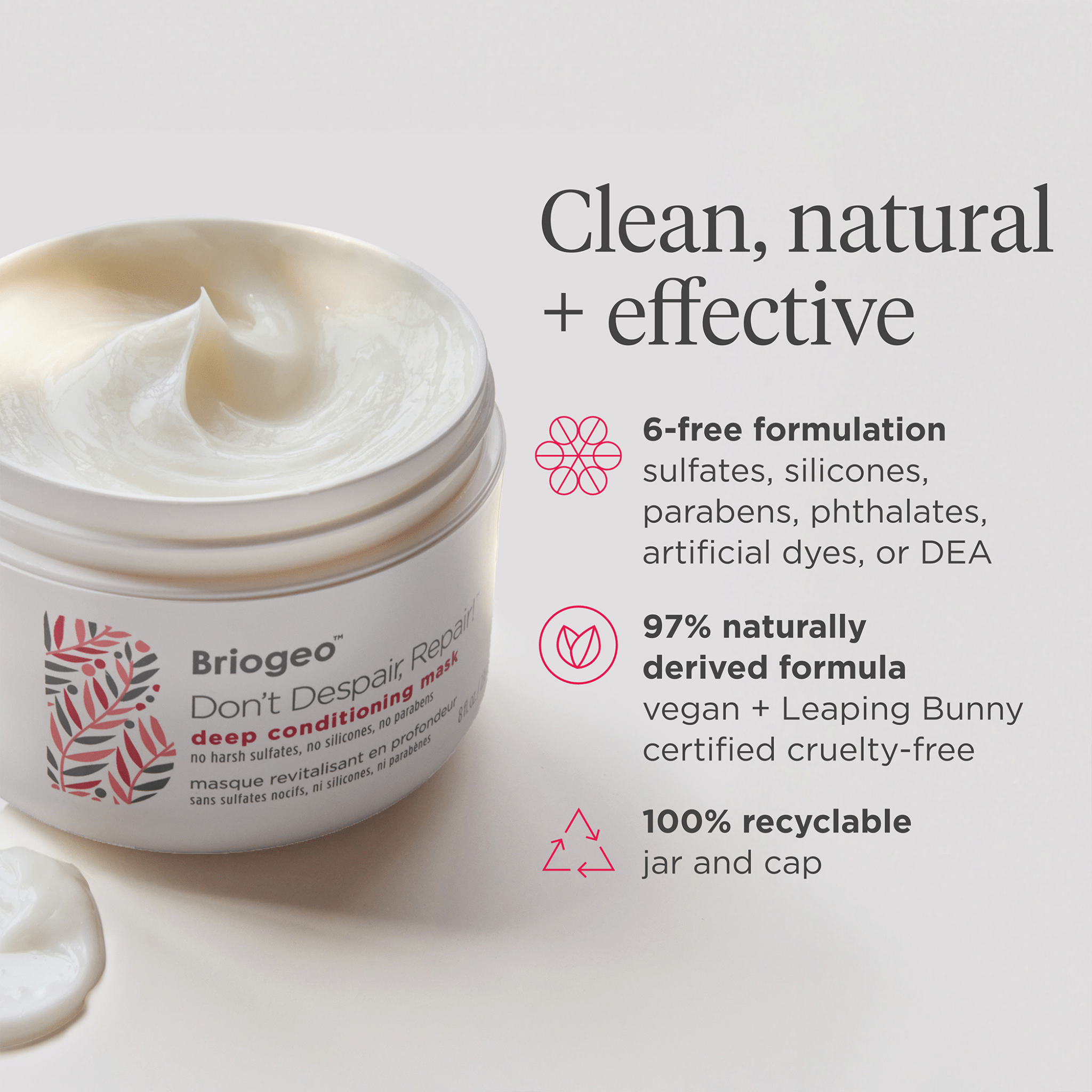 Briogeo. Masque Revitalisant en Profondeur Don't Despair, Repair - 946 ml - Concept C. Shop