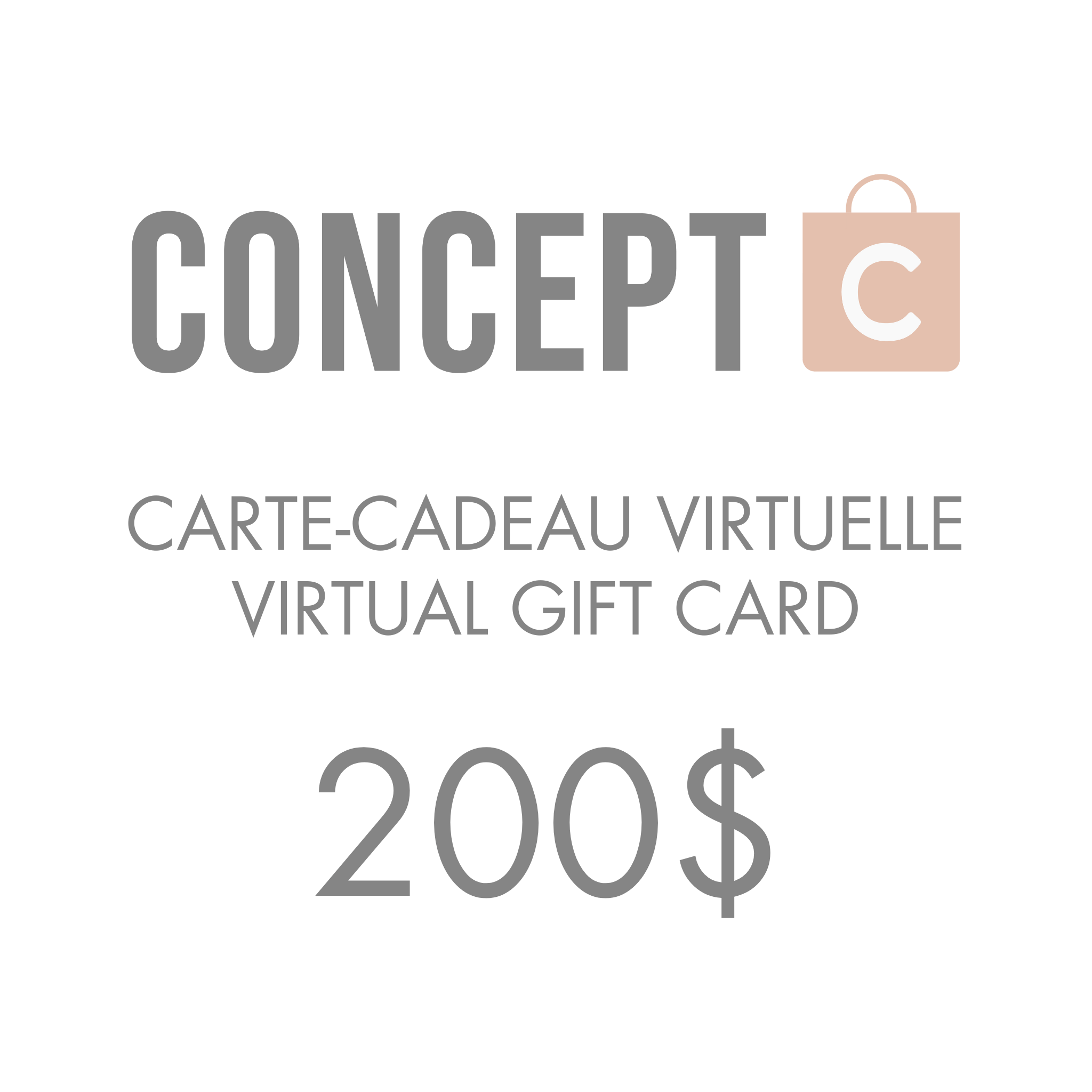 Carte - Cadeau - Concept C. Shop