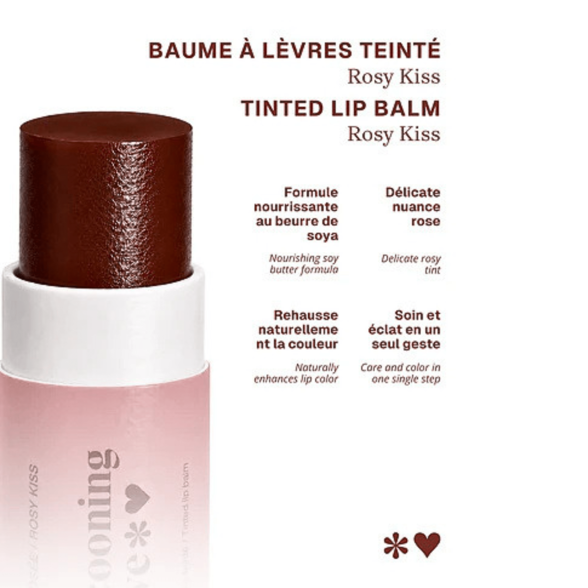 Cocooning Love. Baume à Lèvres Teinté Rosy Kiss - 10 gr - Concept C. Shop