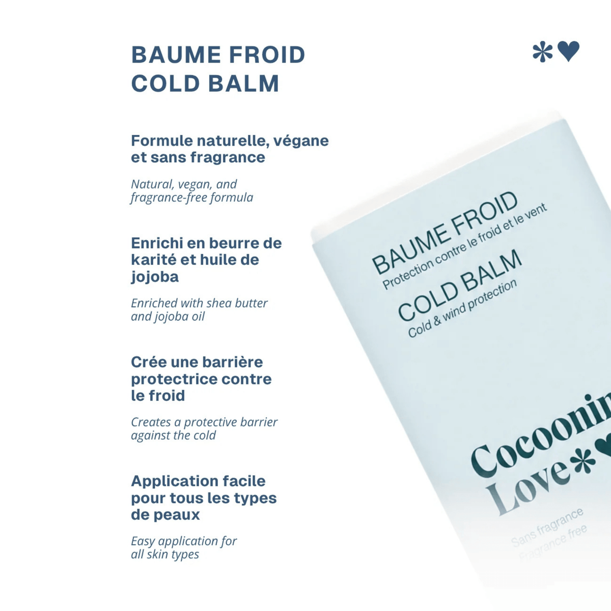 Cocooning Love. Baume Protecteur pour le Froid - 20 g - Concept C. Shop