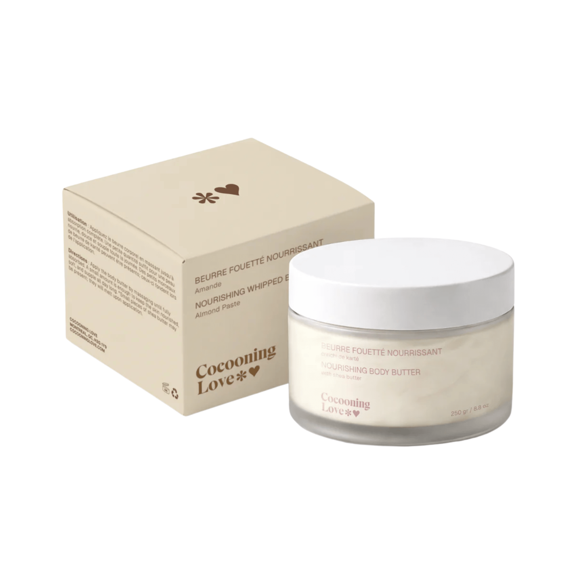 Cocooning Love. Beurre Corporel Fouetté Amande - 250 g - Concept C. Shop
