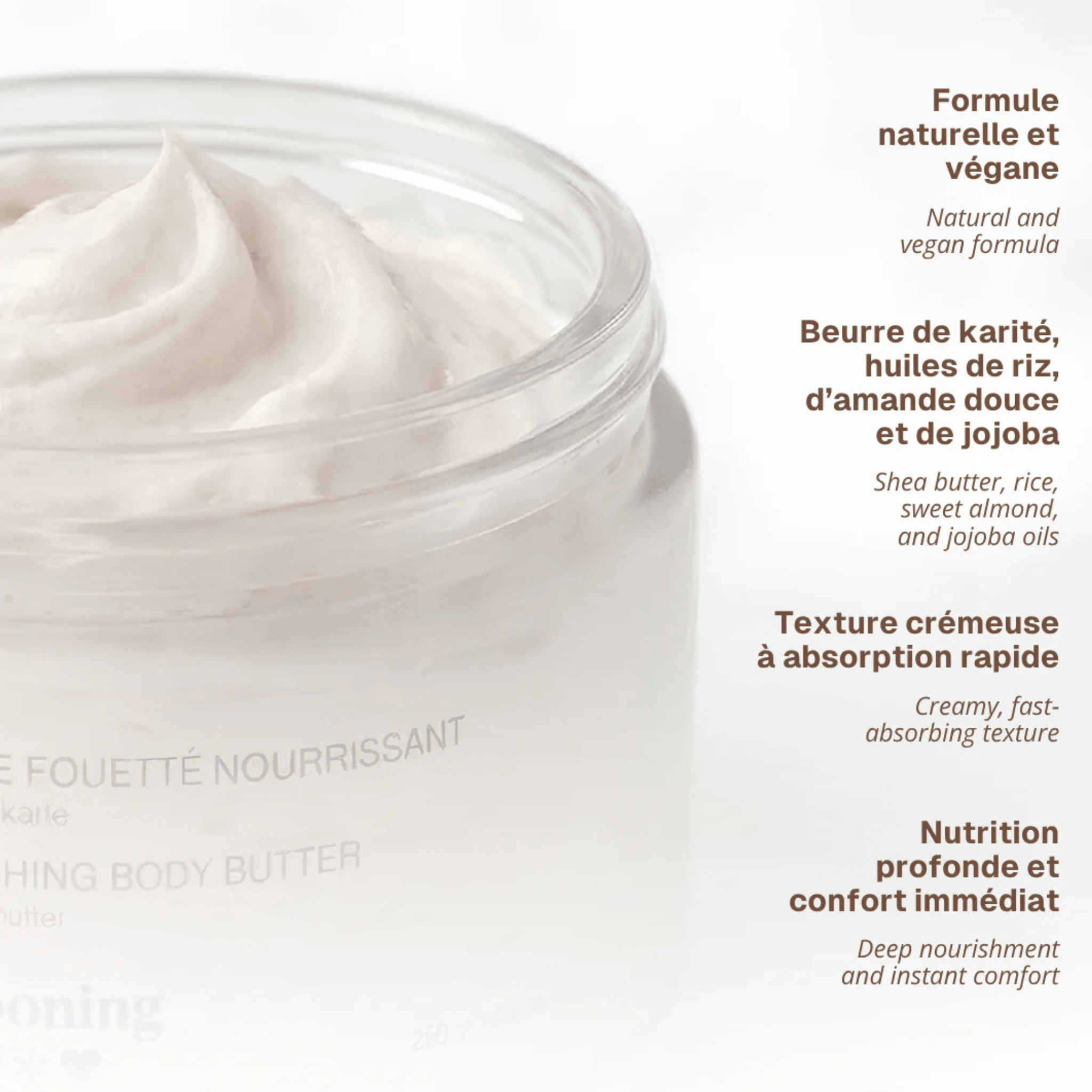 Cocooning Love. Beurre Corporel Fouetté Feuille d'Olivier et Mandarine - 240 ml - Concept C. Shop