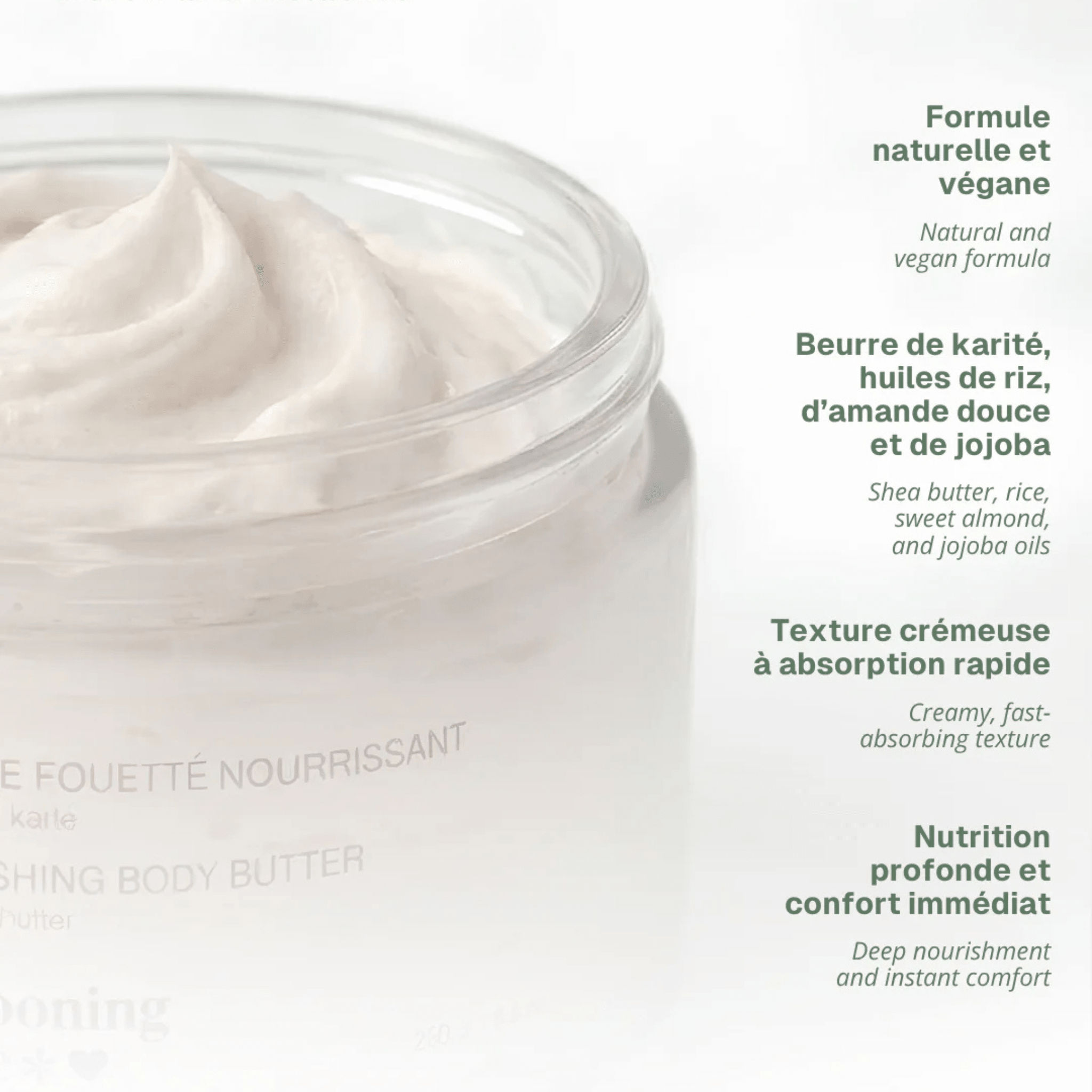 Cocooning Love. Beurre Corporel Fouetté Néroli et Pistache - 240 ml - Concept C. Shop