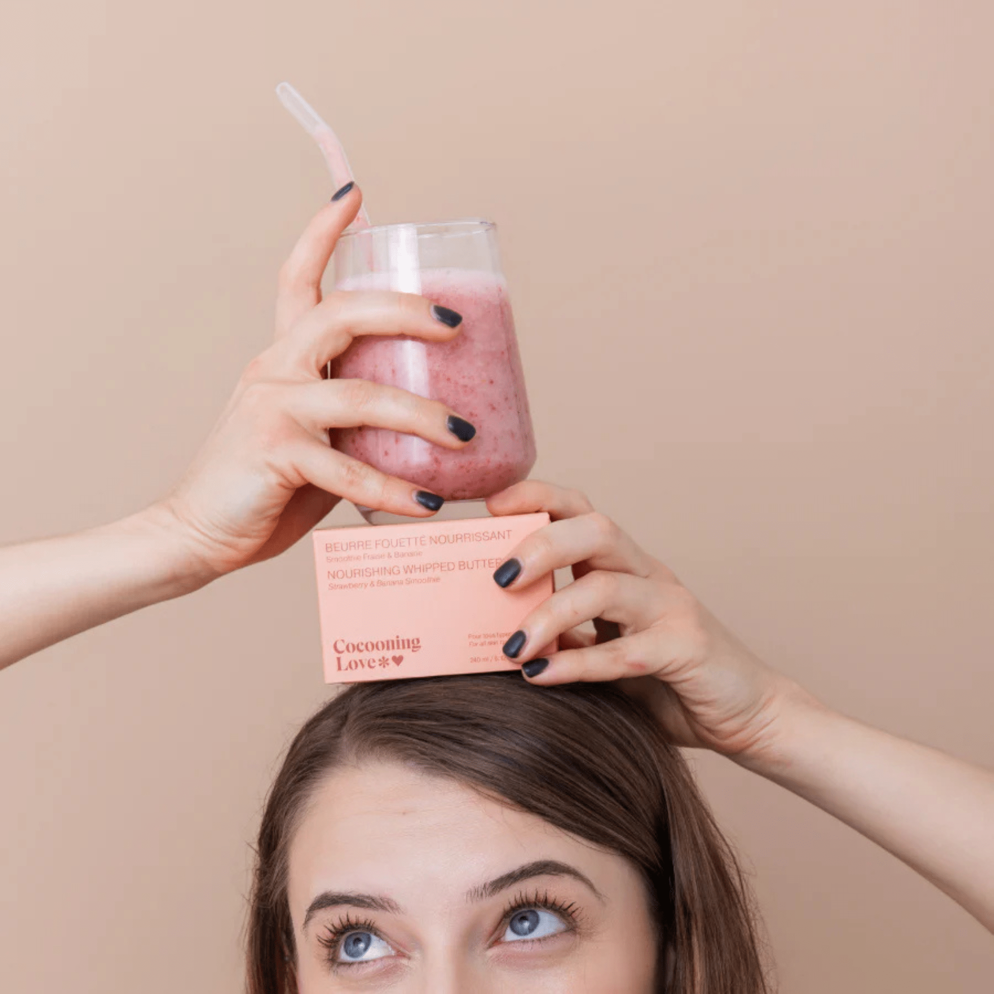 Cocooning Love. Beurre Corporel Fouetté Smoothie Fraise Et Banane - 240 ml - Concept C. Shop