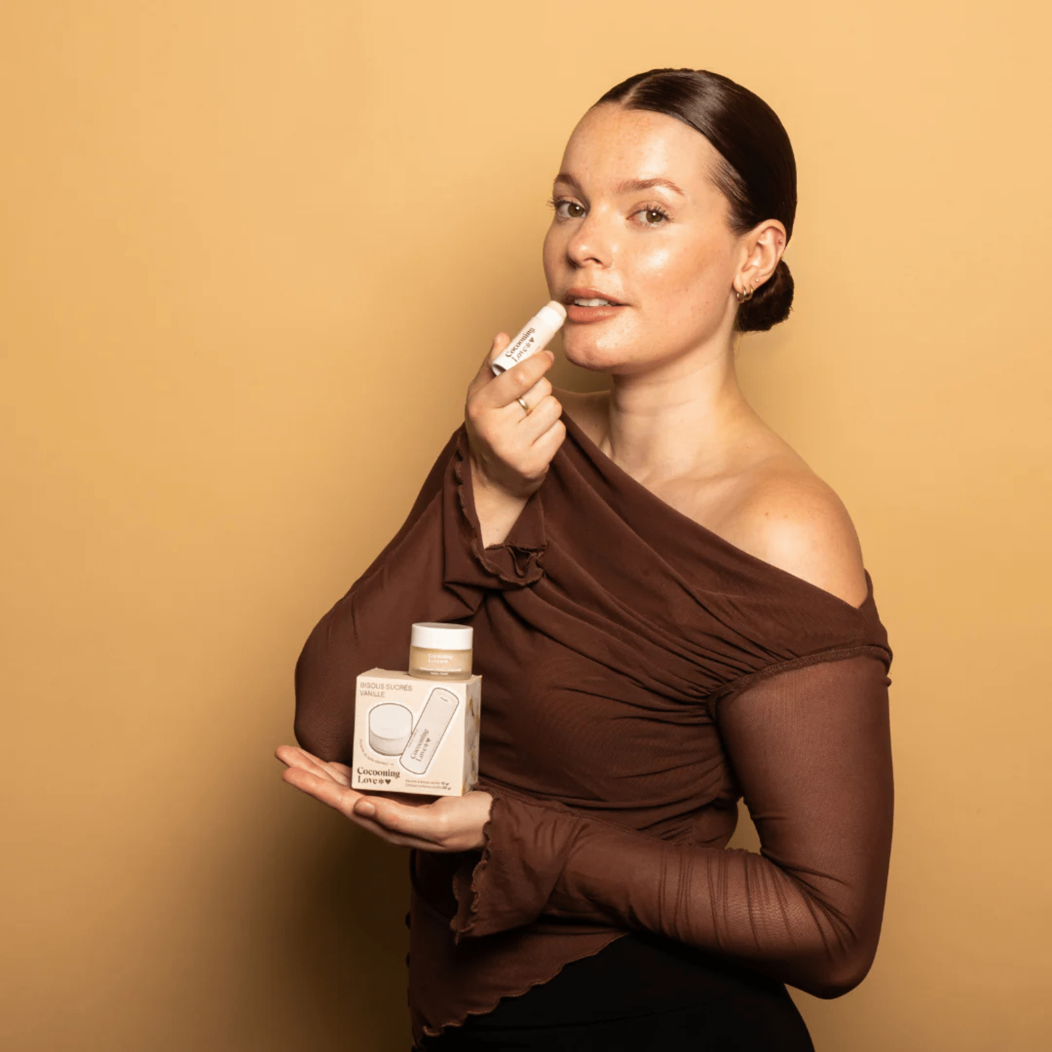 Cocooning Love. Duo Lèvres Vanille - Exfoliant et Baume - Concept C. Shop