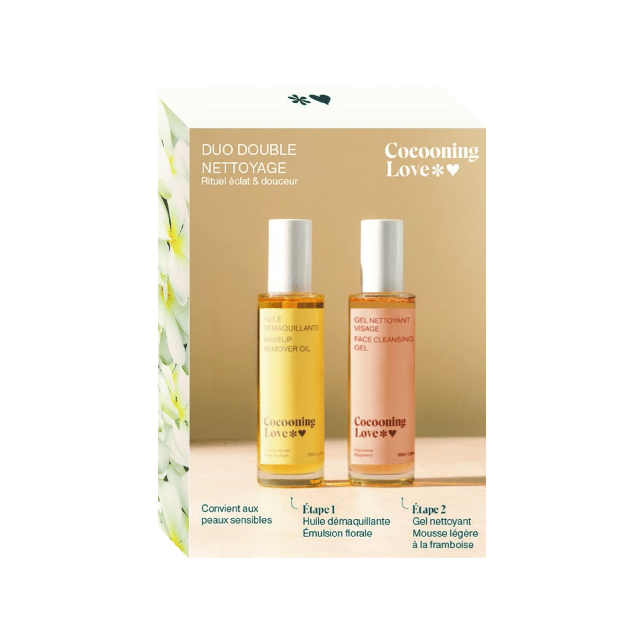 Cocooning Love. Duo Nettoyant Visage - Huile et Gel - Concept C. Shop