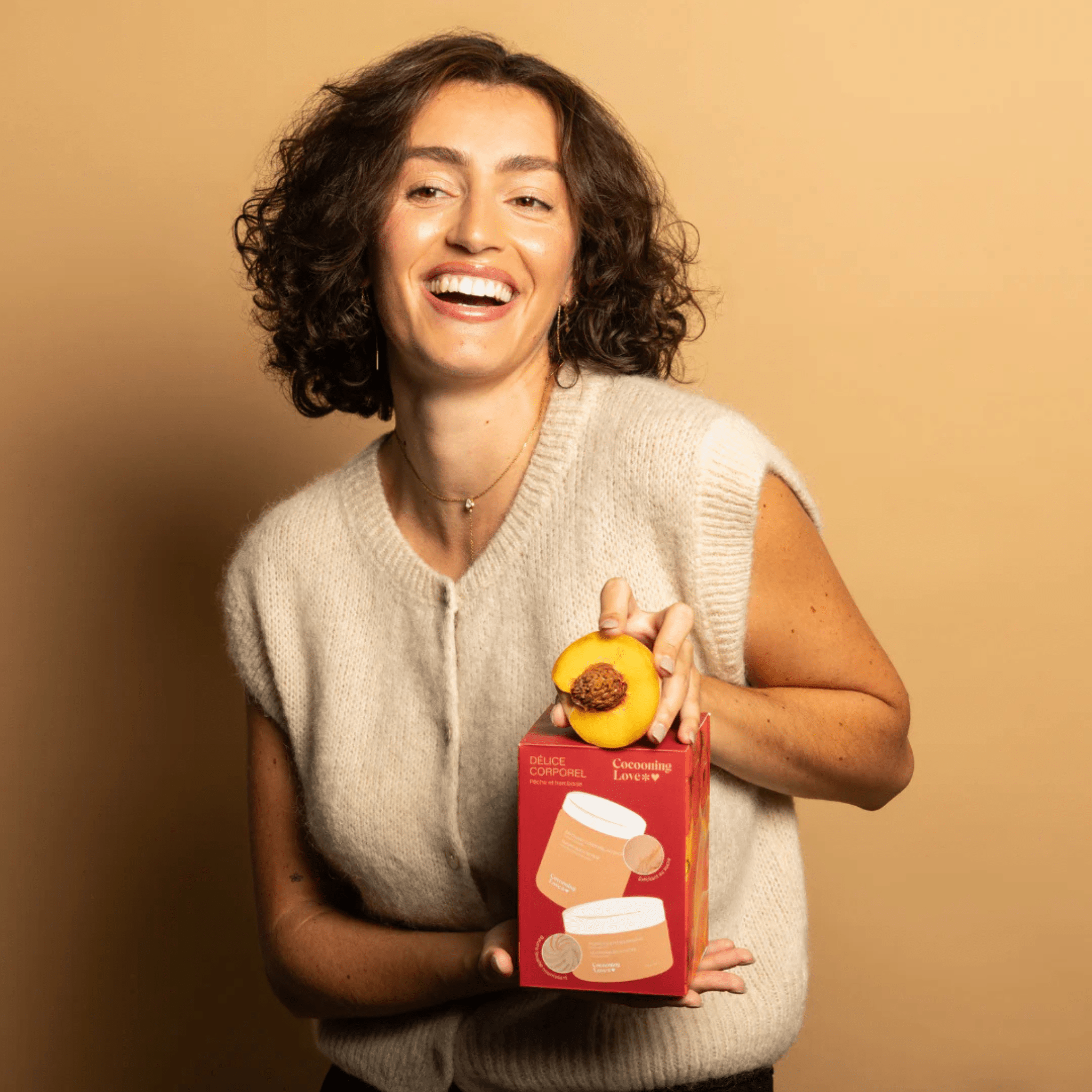 Cocooning Love. Duo pour le Corps Pêche et Framboise - Exfoliant et Beurre Fouetté - Concept C. Shop