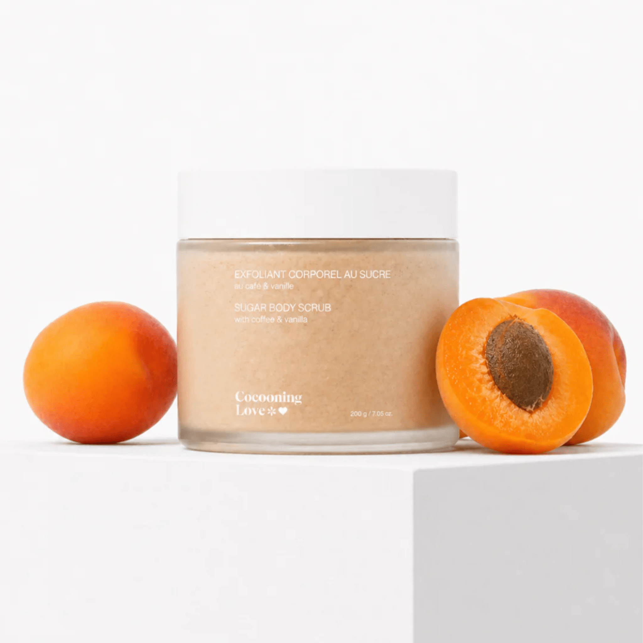 Cocooning Love. Exfoliant Corporel Au Sucre Abricot - 250 g - Concept C. Shop