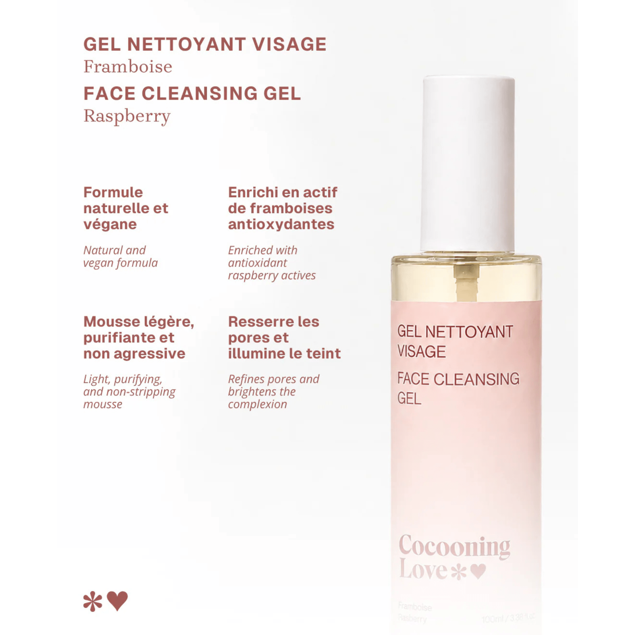 Cocooning Love. Gel Nettoyant Visage - 100 ml - Concept C. Shop