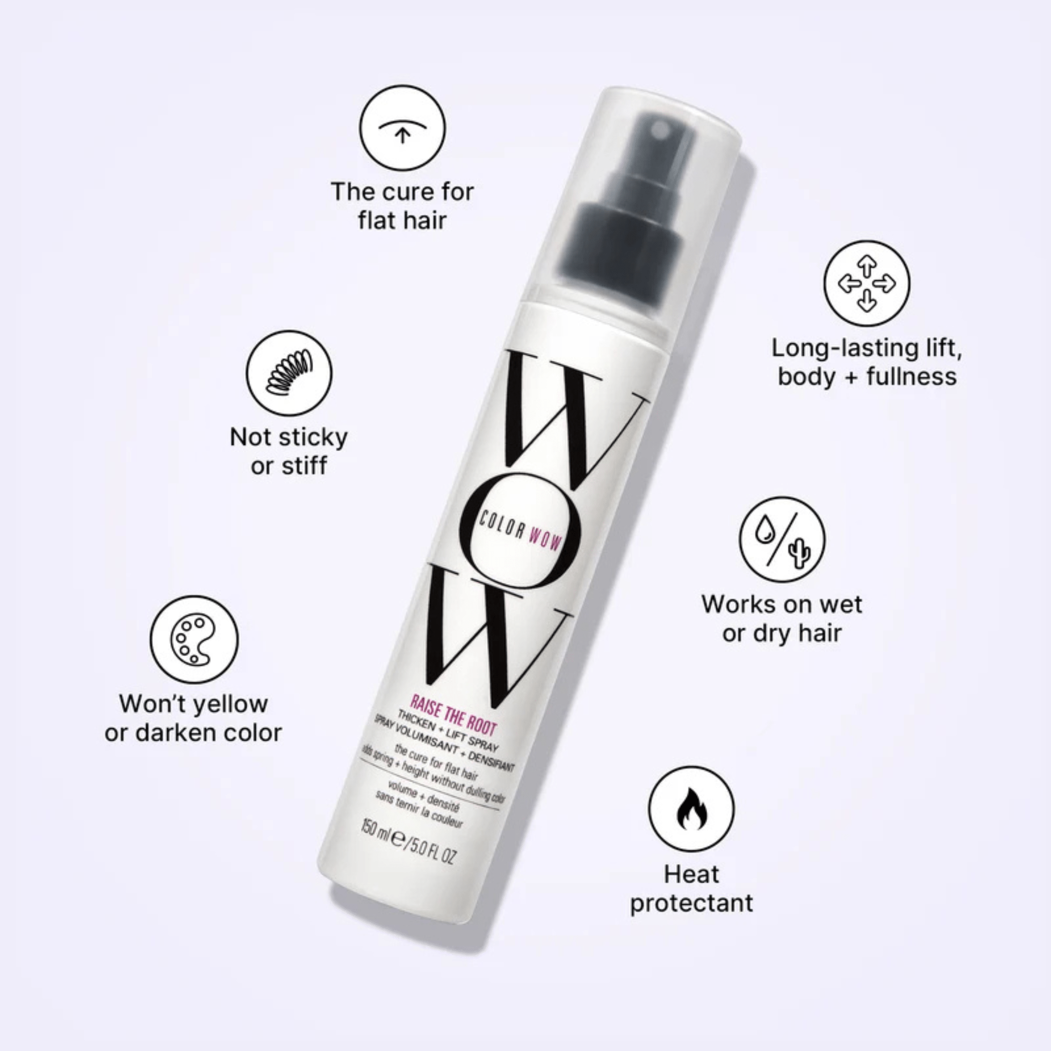 Color Wow. Laque Épaississante et Soulevante Raise The Root - 150 ml - Concept C. Shop