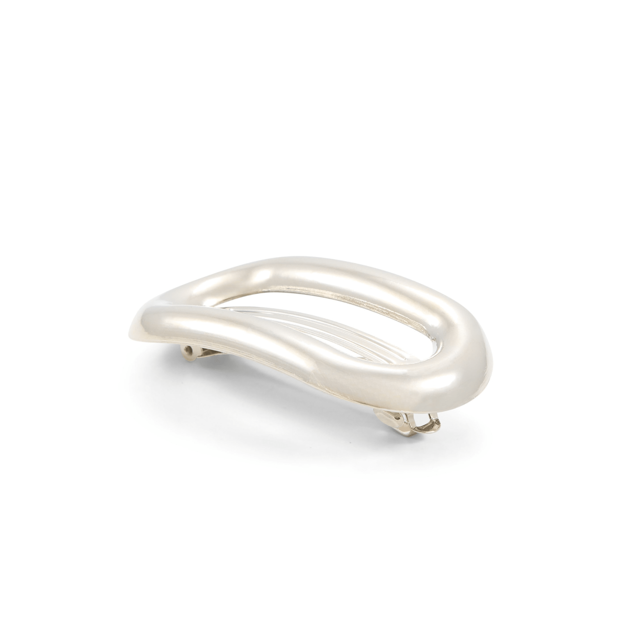 Concept C. Barrette Métallique Ovale - Argent - Concept C. Shop