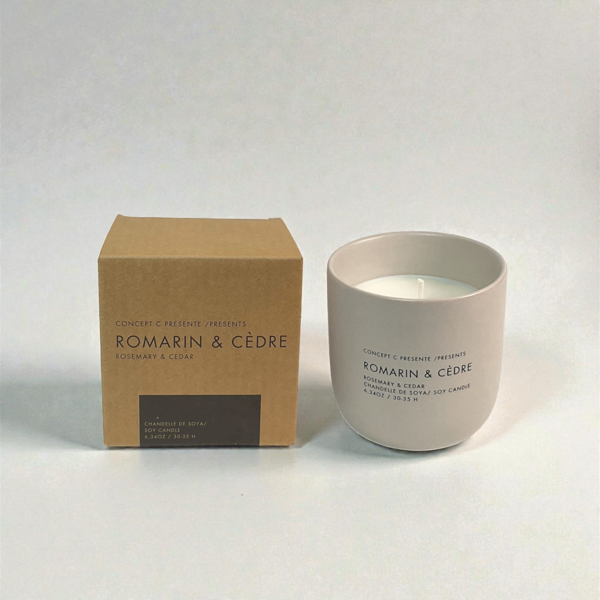 Concept C. Duo Chandelles - Romarin & Cèdre - Concept C. Shop