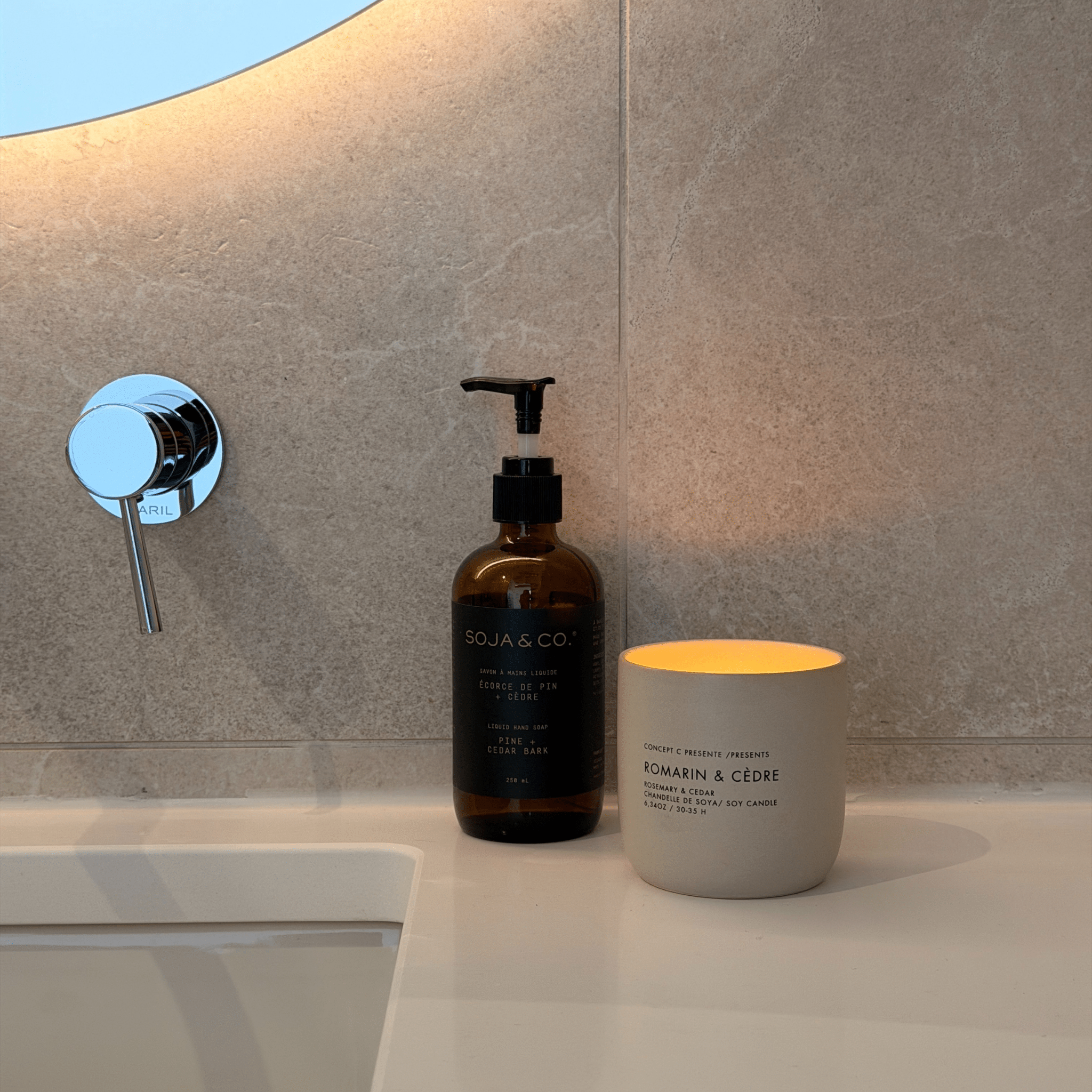 Concept C. Duo Chandelles - Romarin & Cèdre - Concept C. Shop