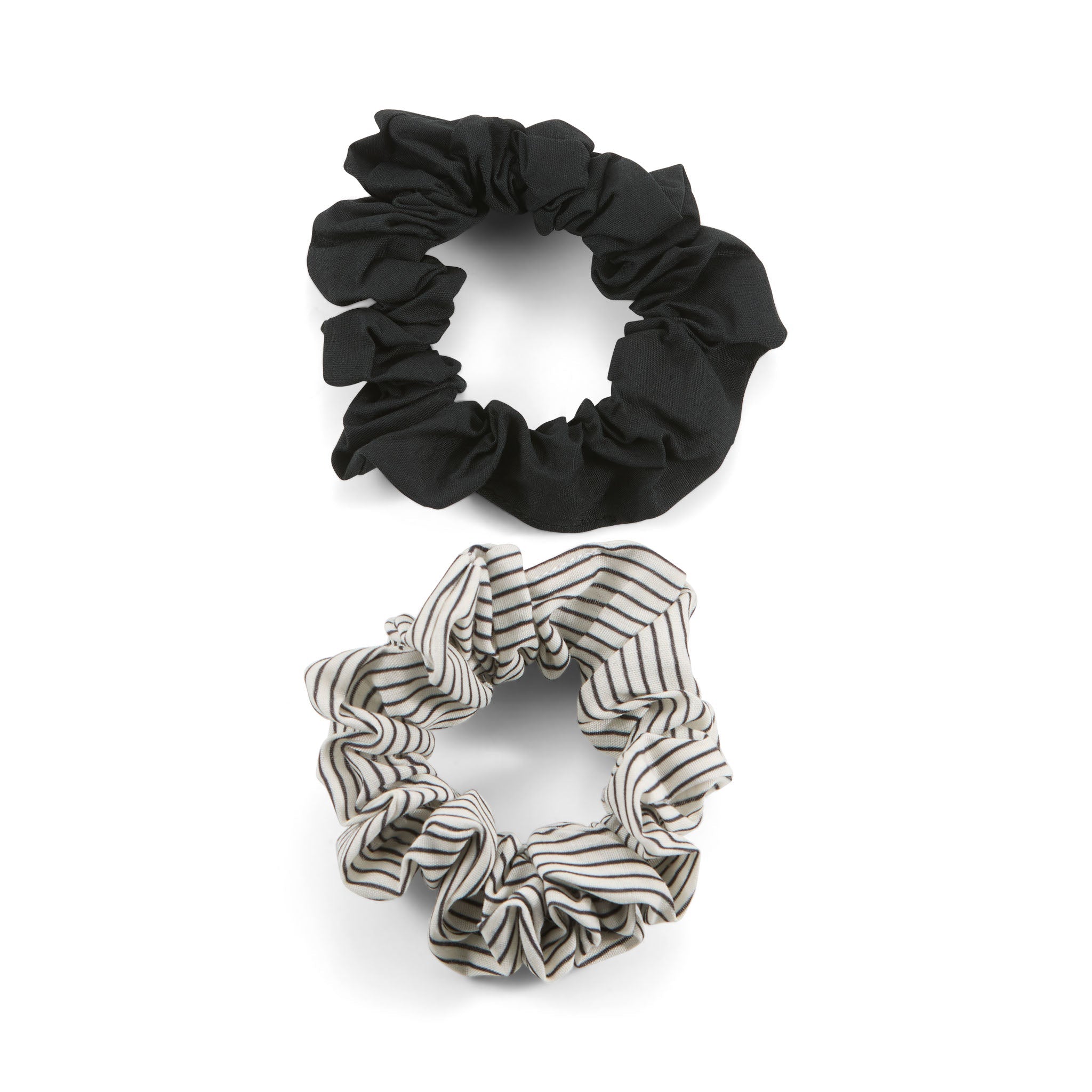 Concept C. Duo Mini Chouchou en Polyester - Ligné et Noir - Concept C. Shop