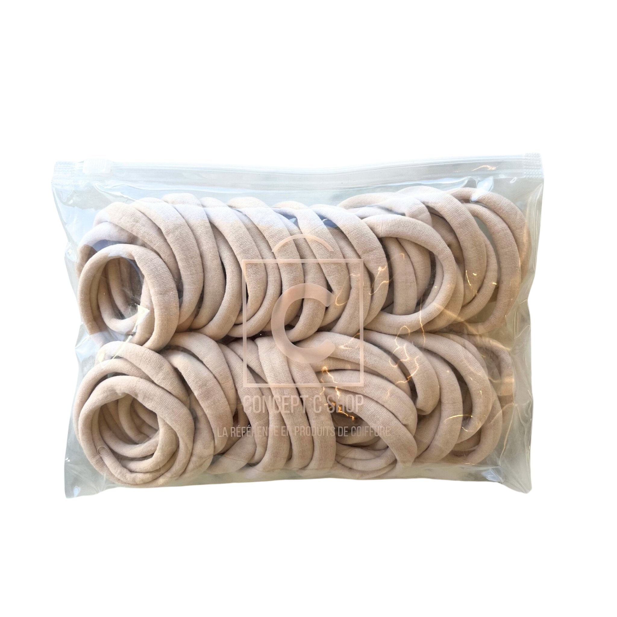 Concept C. Ensemble Élastique à Cheveux - Beige - Concept C. Shop