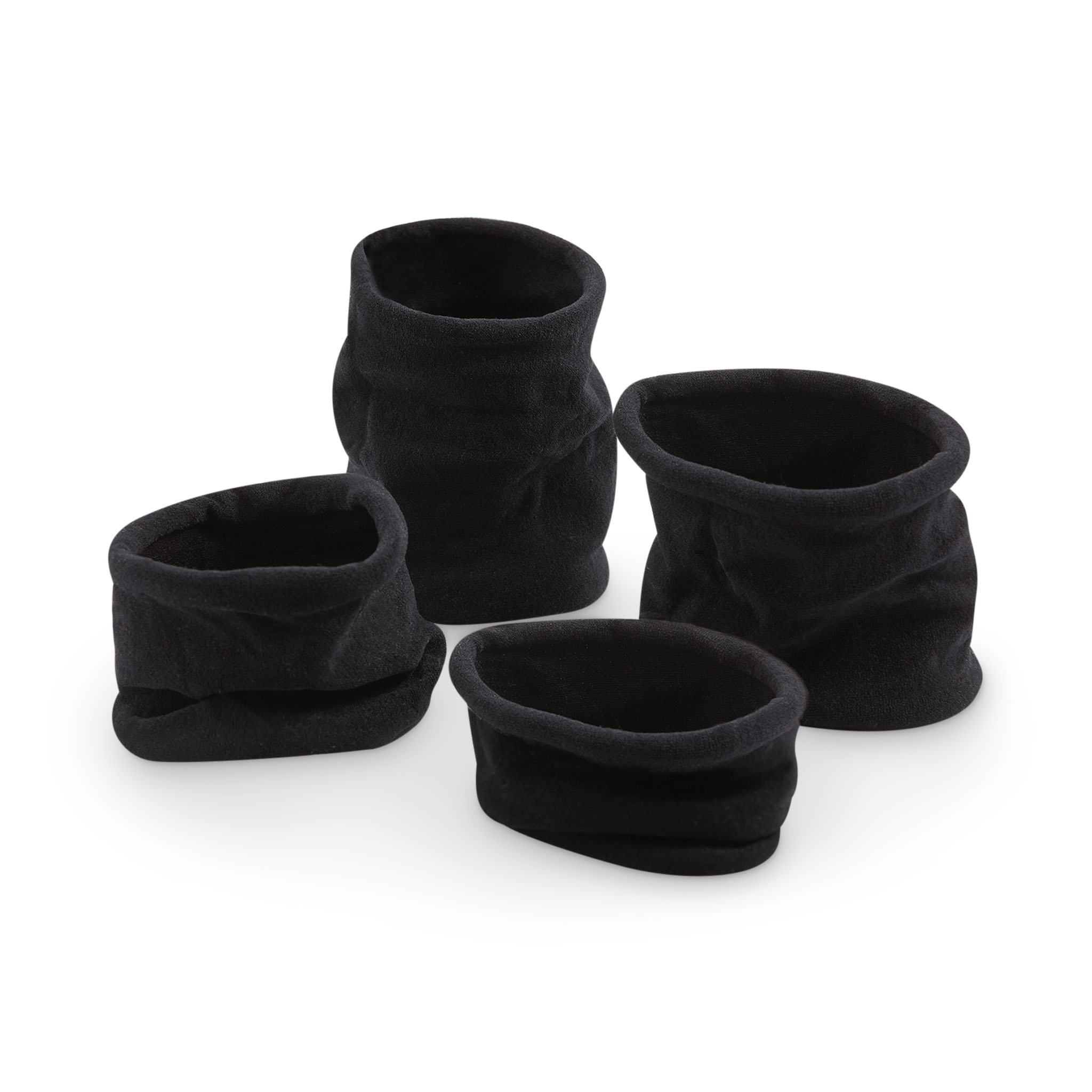Concept C. Ensemble Élastiques À Cheveux XL Noir - 4 Pcs - Concept C. Shop