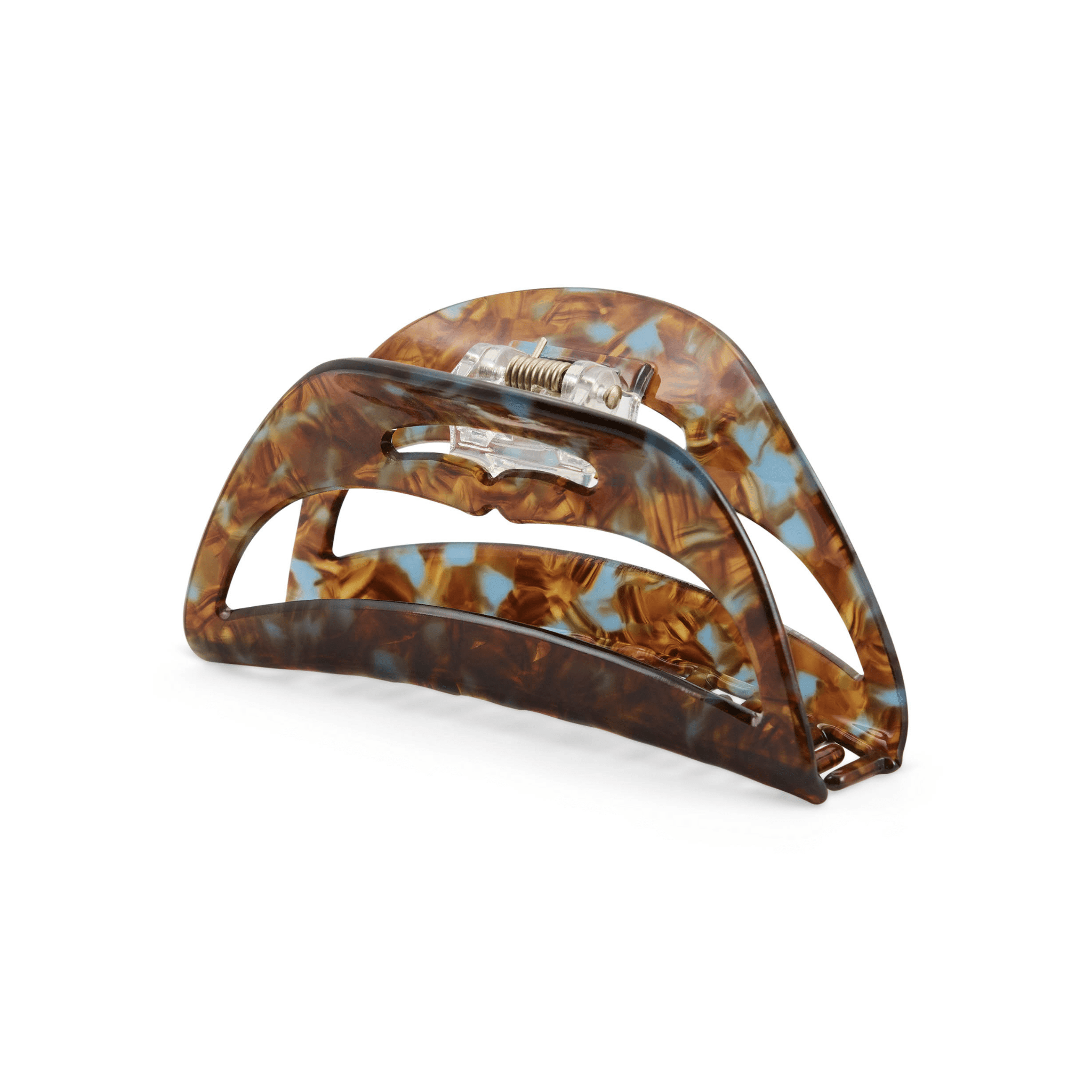 Concept C. Pince Demi - Lune - Marbrée Brune et Bleue - Concept C. Shop