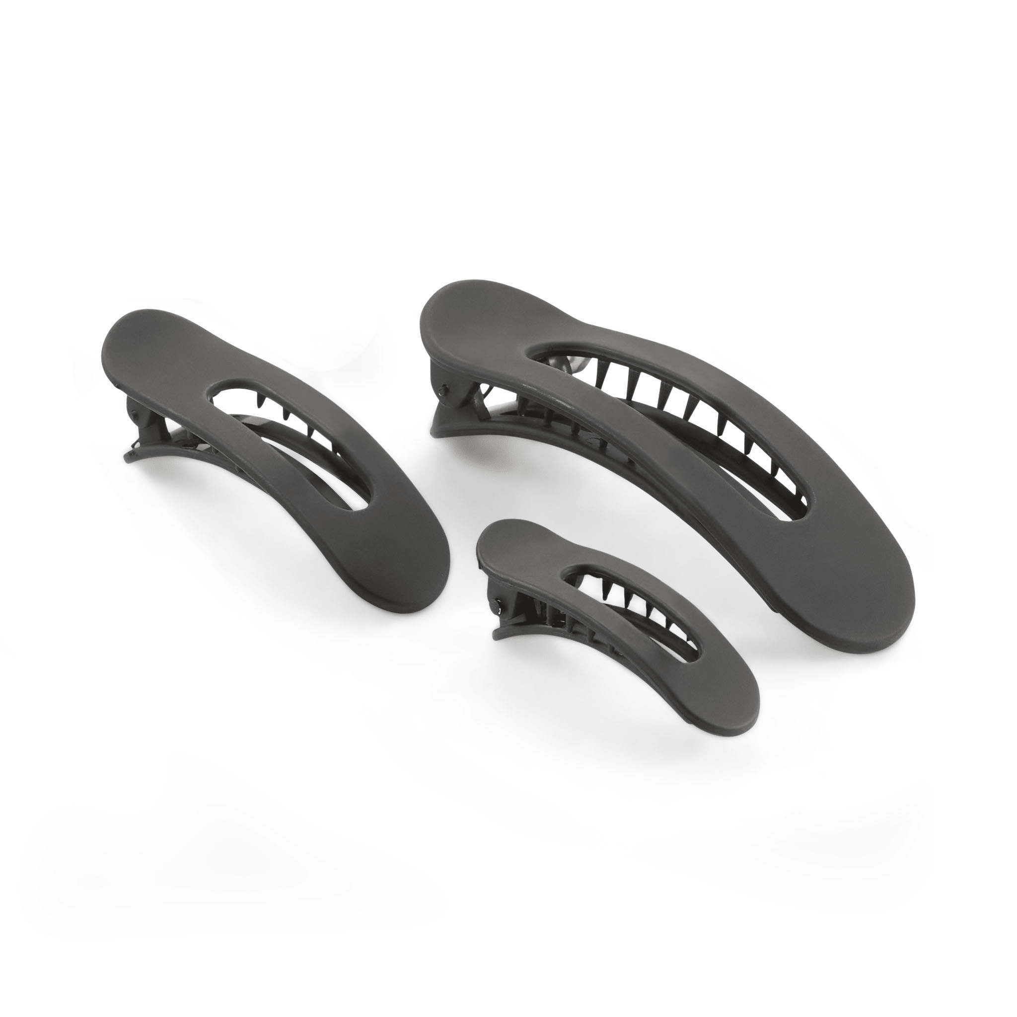 Concept C. Trio De Pinces Aplaties Ajourées - Noir - Concept C. Shop