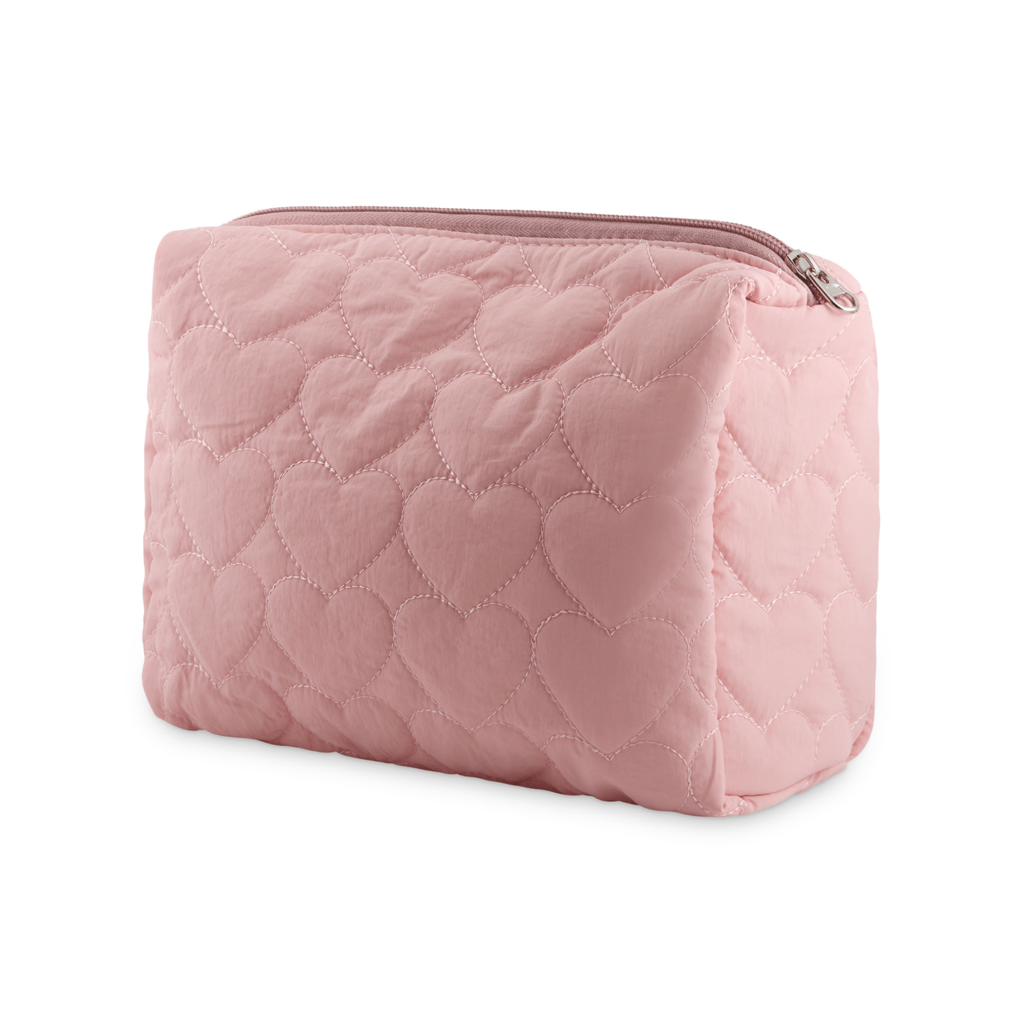 Concept C. Trousse Cosmétique Matelassée en Coeur - Rose - Concept C. Shop