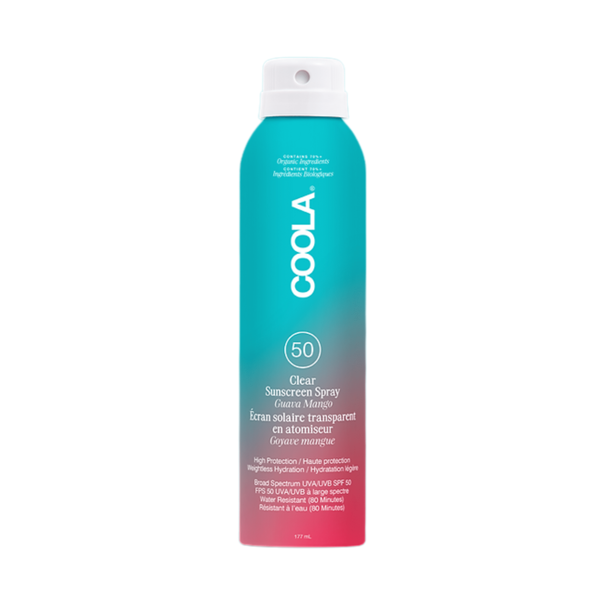 Coola. Écran Solaire en Spray Mangue Goyave FPS 50 - 177 ml - Concept C. Shop