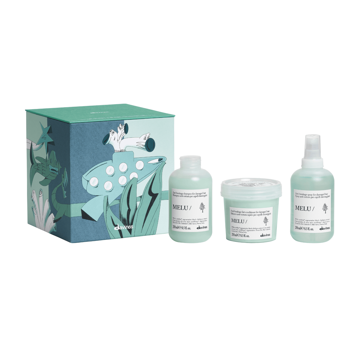 Davines. Coffret Des Fêtes - Anti-Casse Melu - Concept C. Shop