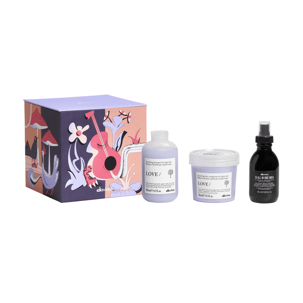 Davines. Coffret Des Fêtes - Cheveux Lisses Et Soyeux Love Smoothing - Concept C. Shop
