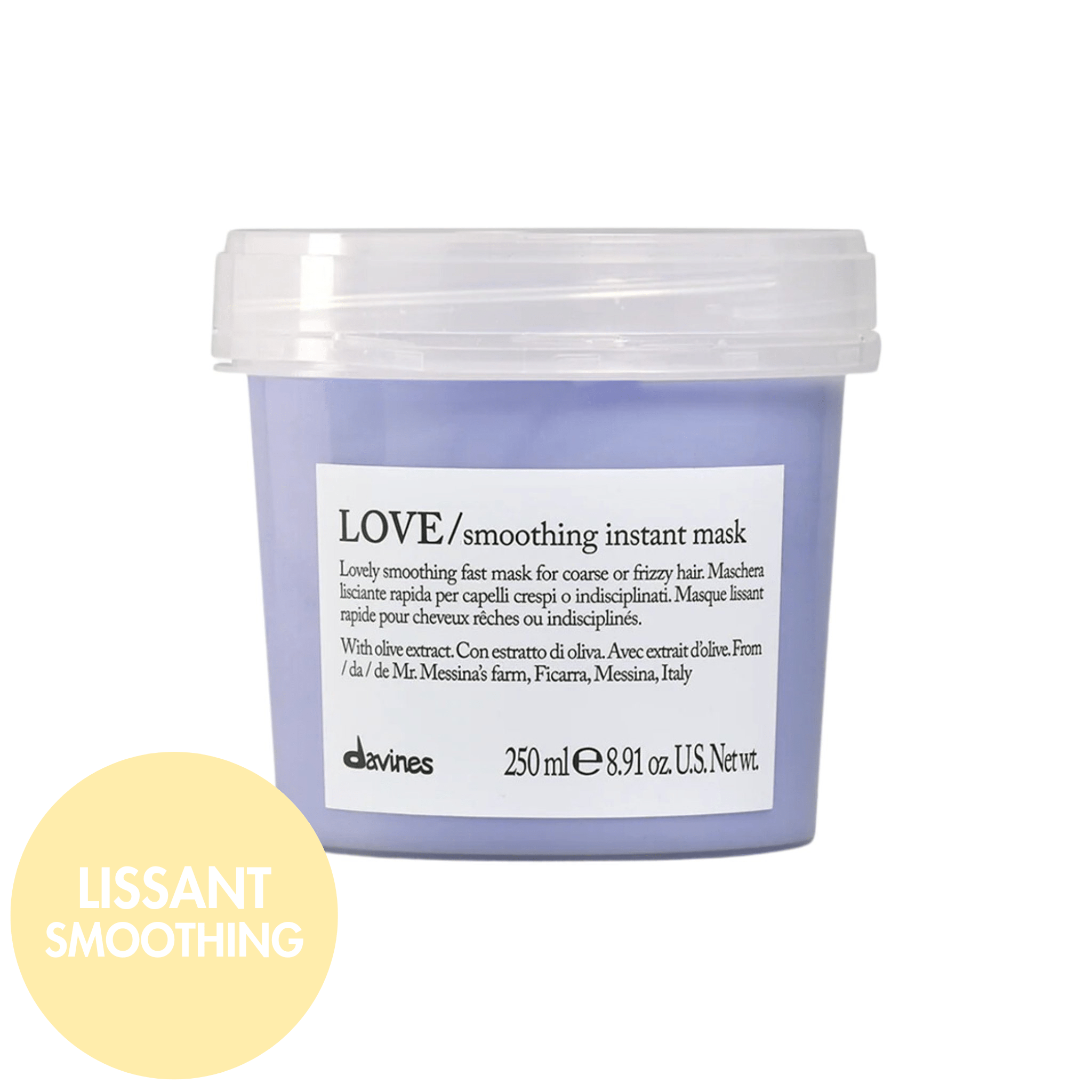 Davines. Masque Lissant à Action Rapide LOVE Smoothing - 250 ml - Concept C. Shop