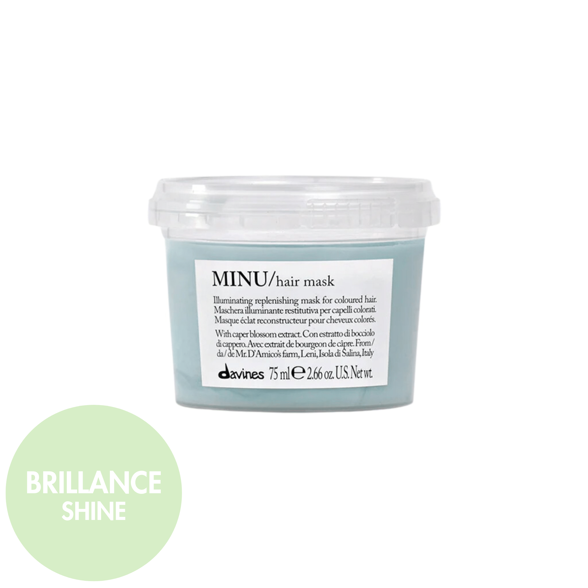 Davines. Masque pour Cheveux Colorés MINU - 75 ml - Concept C. Shop