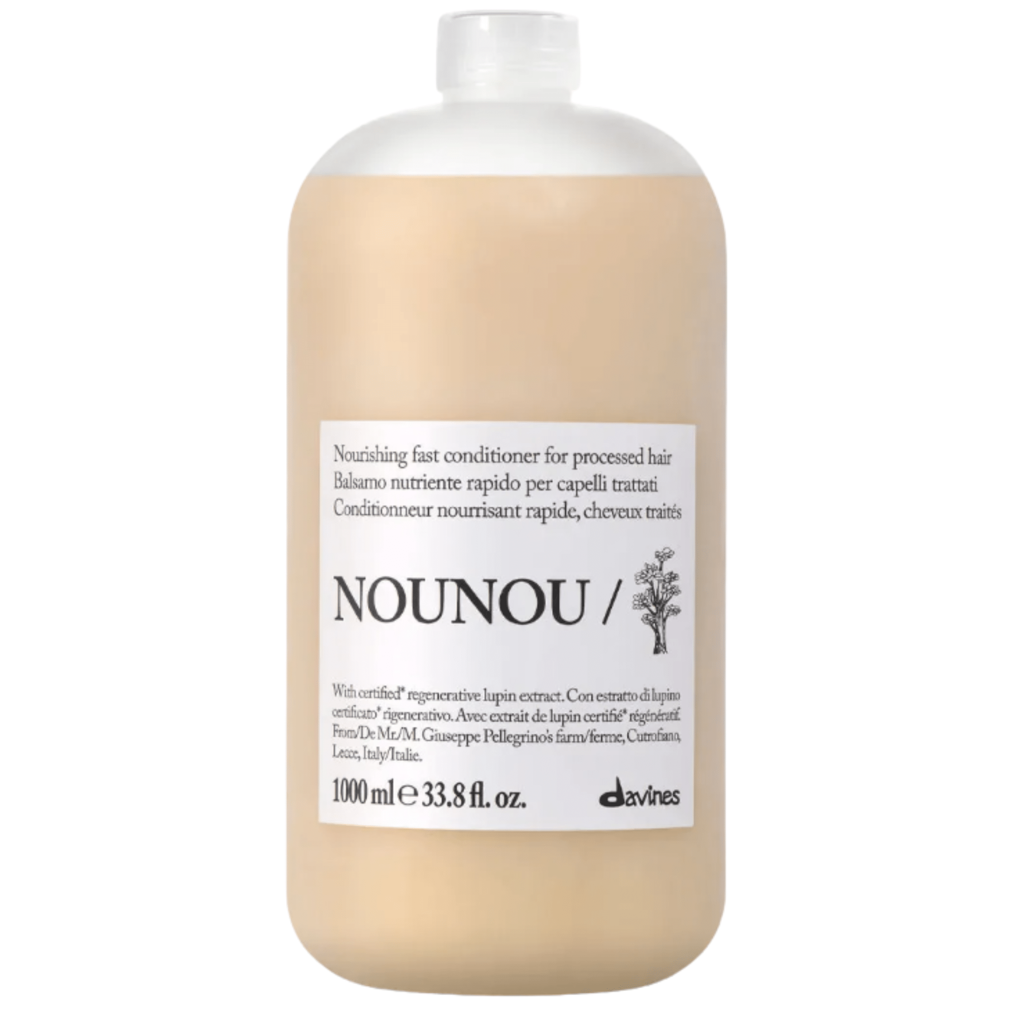Davines. Revitalisant Nourrissant Rapide Cheveux Traités NOUNOU - 1000 ml - Concept C. Shop
