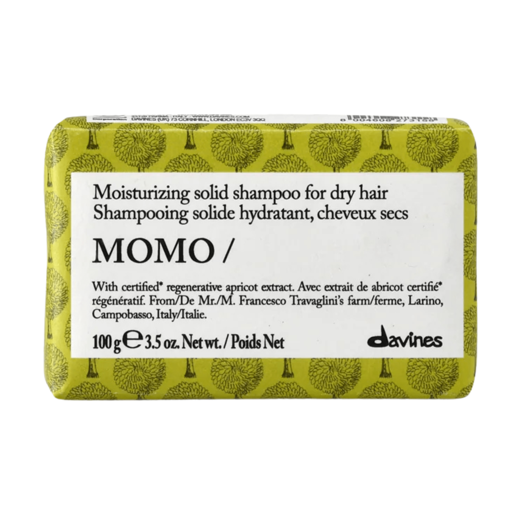 Davines. Shampoing Hydratant en Barre MOMO - 100 gr - Concept C. Shop