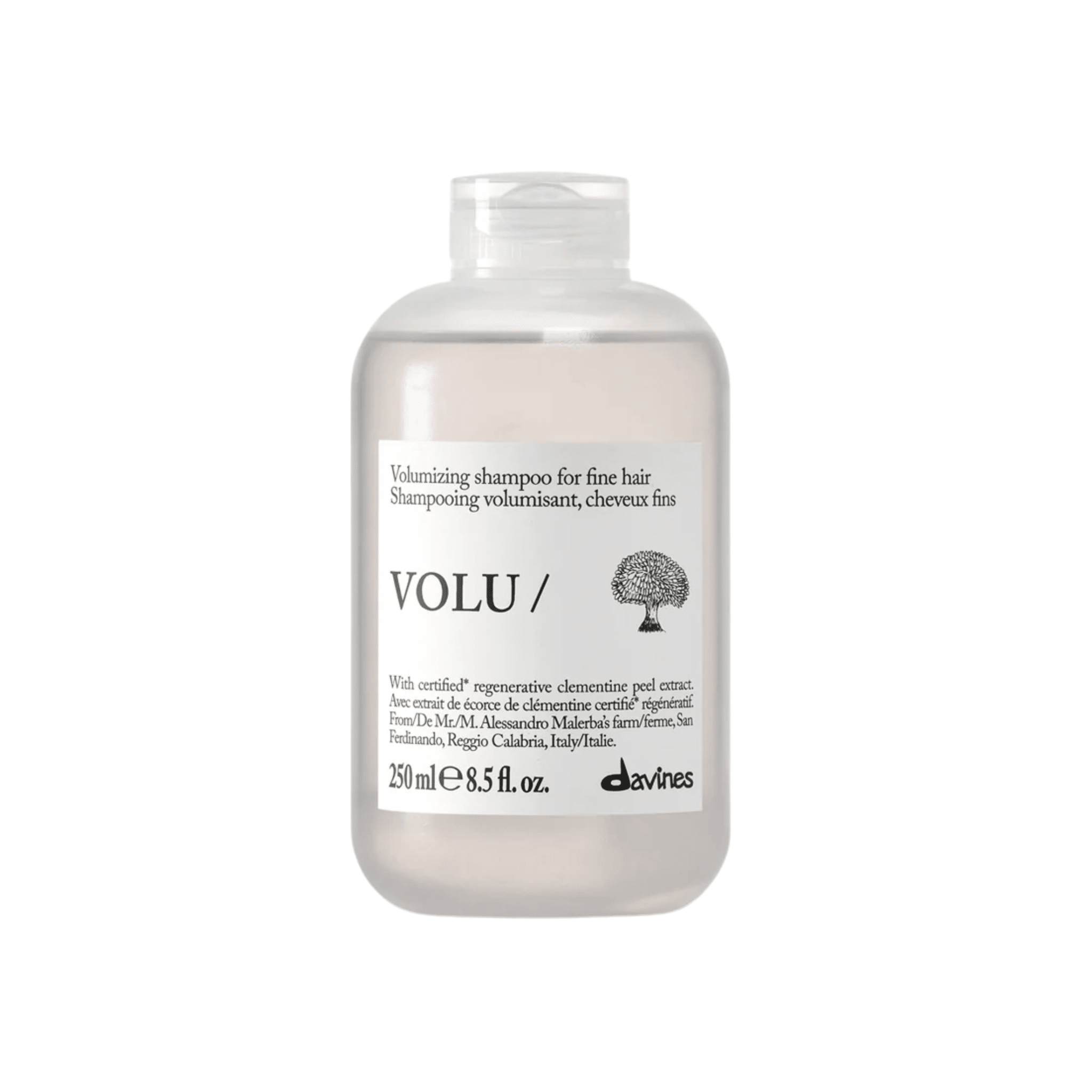 Davines. Shampoing Volumisant Cheveux Fins VOLU - 250 ml - Concept C. Shop