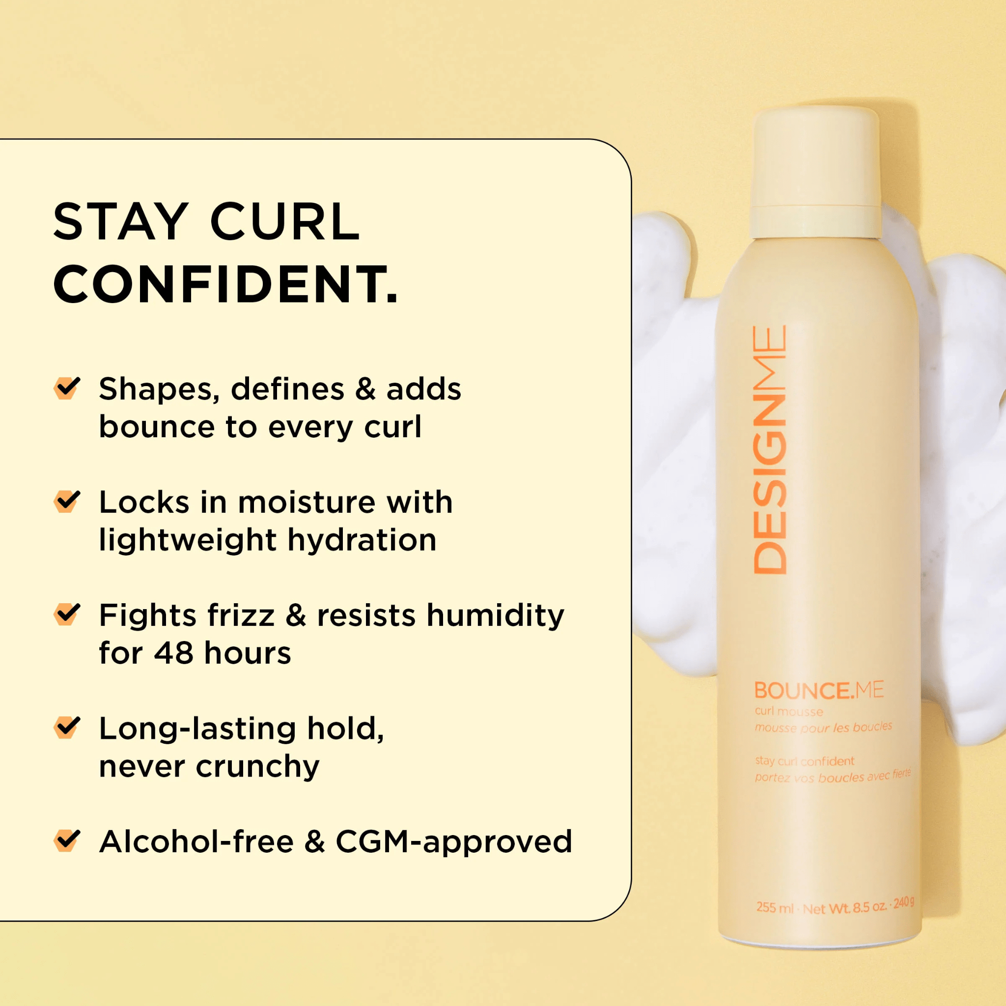 Design Me. Mousse Pour Les Boucles Bounce.Me - 255 ml - Concept C. Shop