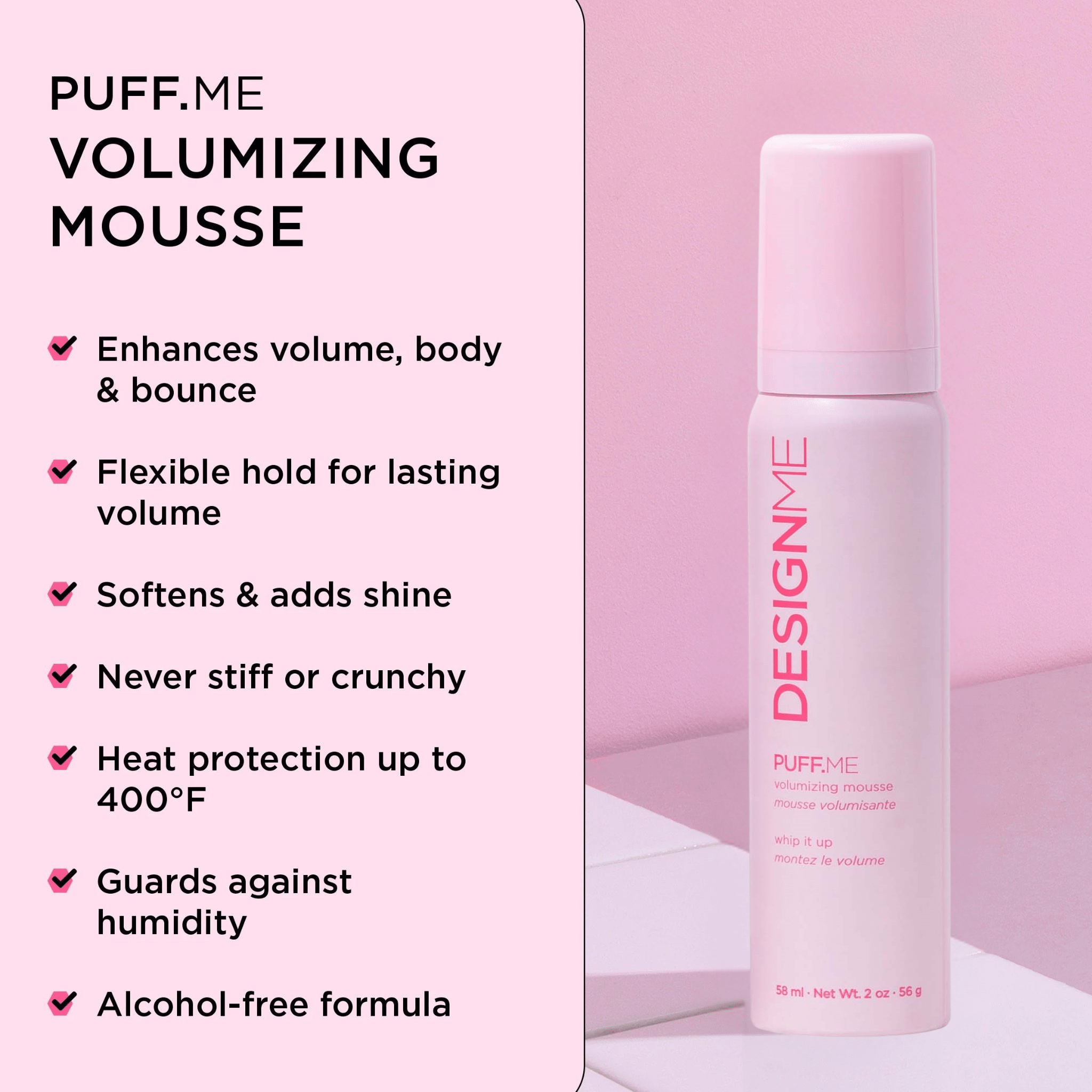 Design Me. Mousse Volumisante Puff.Me - 58 ml - Concept C. Shop