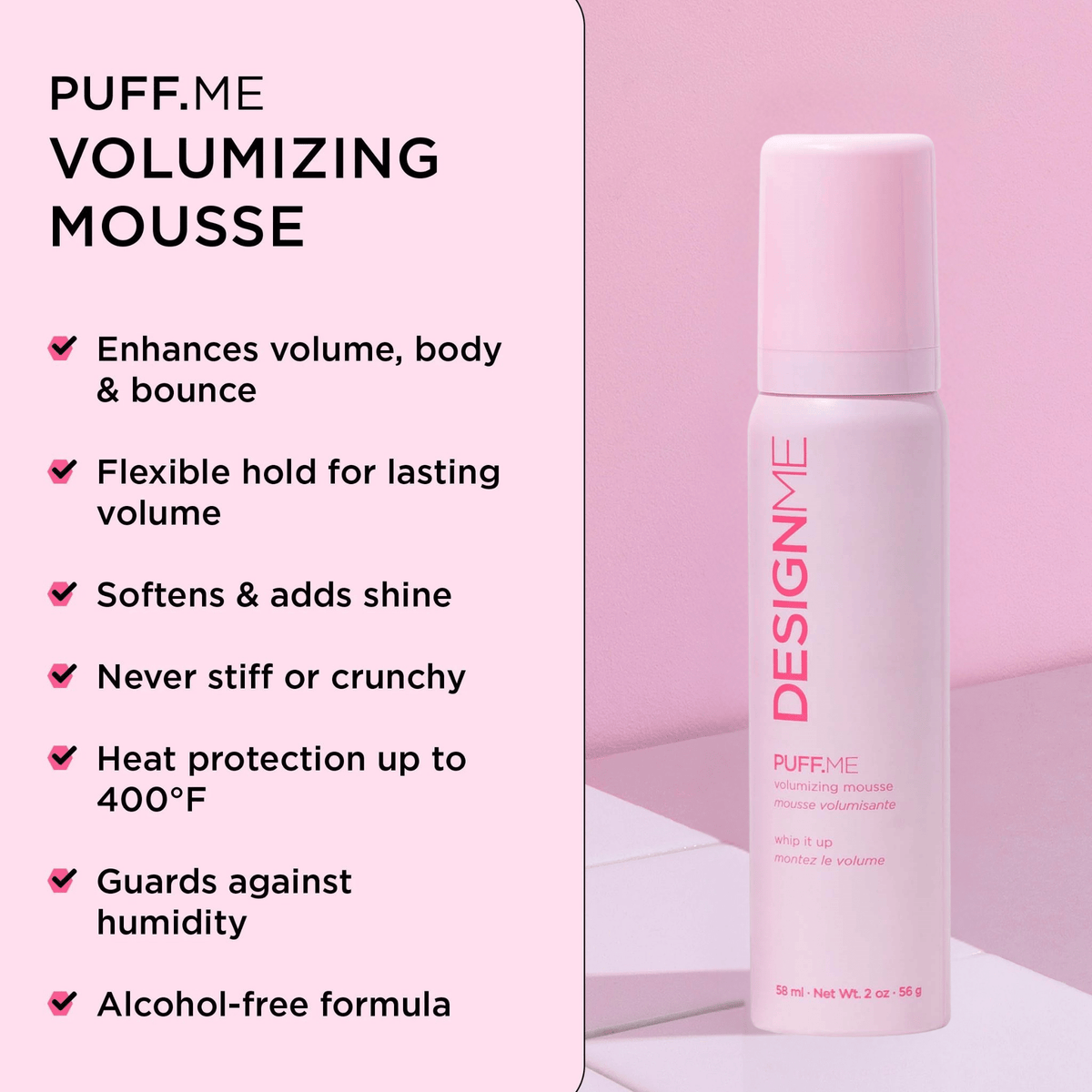 Design Me. Ornement Des Fêtes - Mousse Puff Me - 58 ml