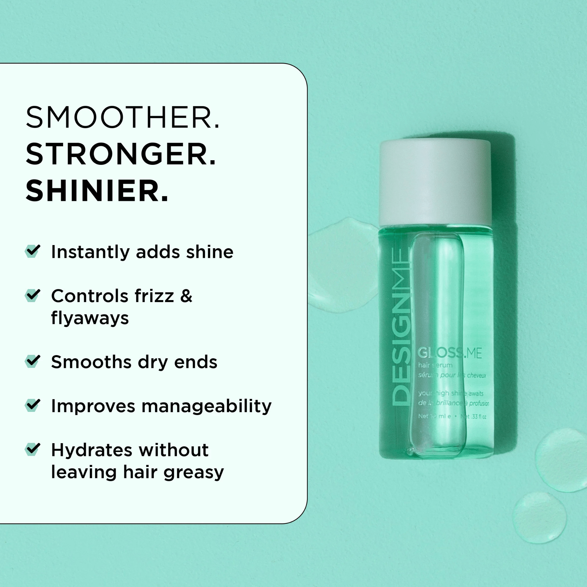 Design Me. Sérum Pour Cheveux Gloss.Me - 10 ml - Concept C. Shop