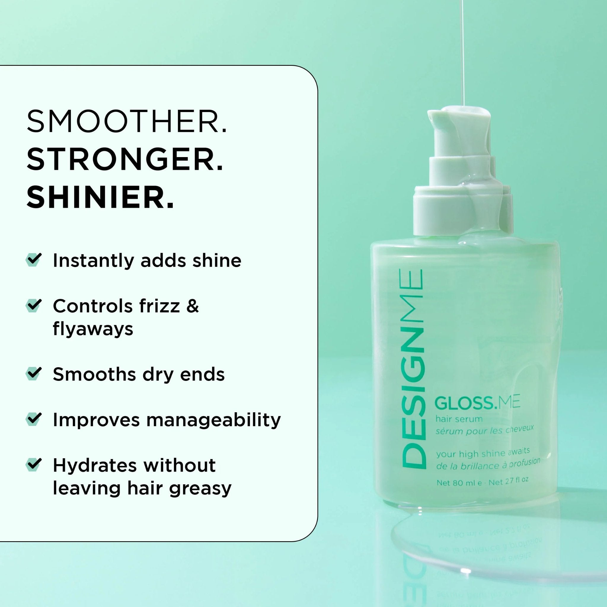 Design Me. Sérum pour Cheveux Gloss.Me - 80 ml - Concept C. Shop