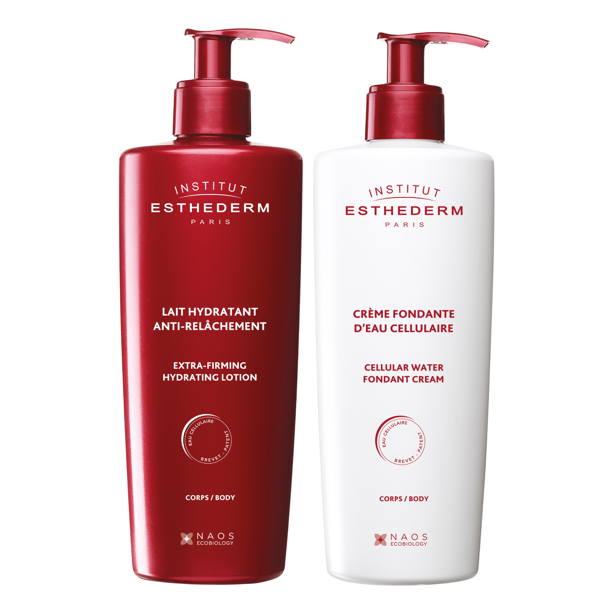 Esthederm. Duo Lait Anti-Relâchement et Crème Hydratante Fondante Eau Cellulaire - Concept C. Shop