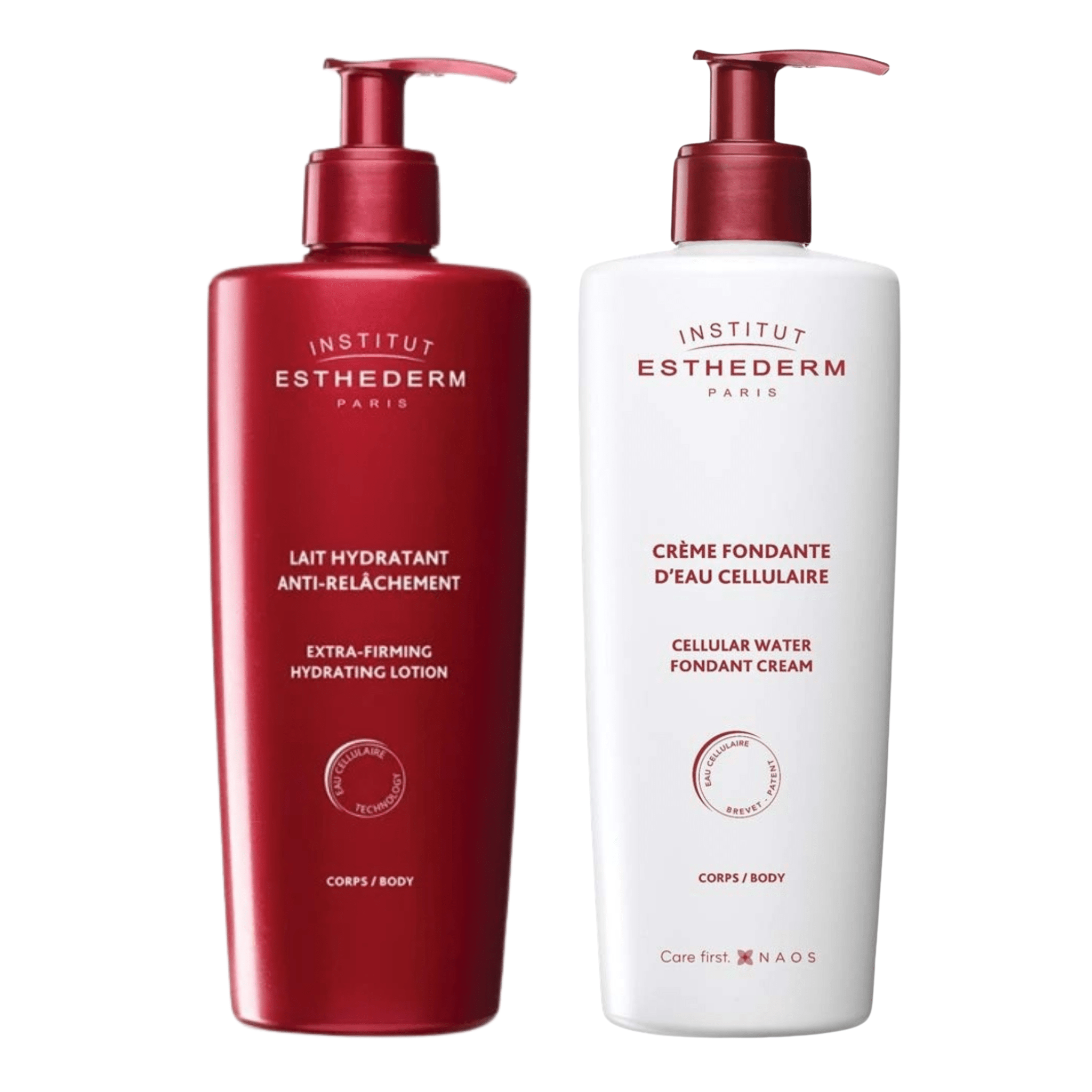 Esthederm. Duo Lait Anti - Relâchement et Crème Hydratante Fondante Eau Cellulaire - Concept C. Shop
