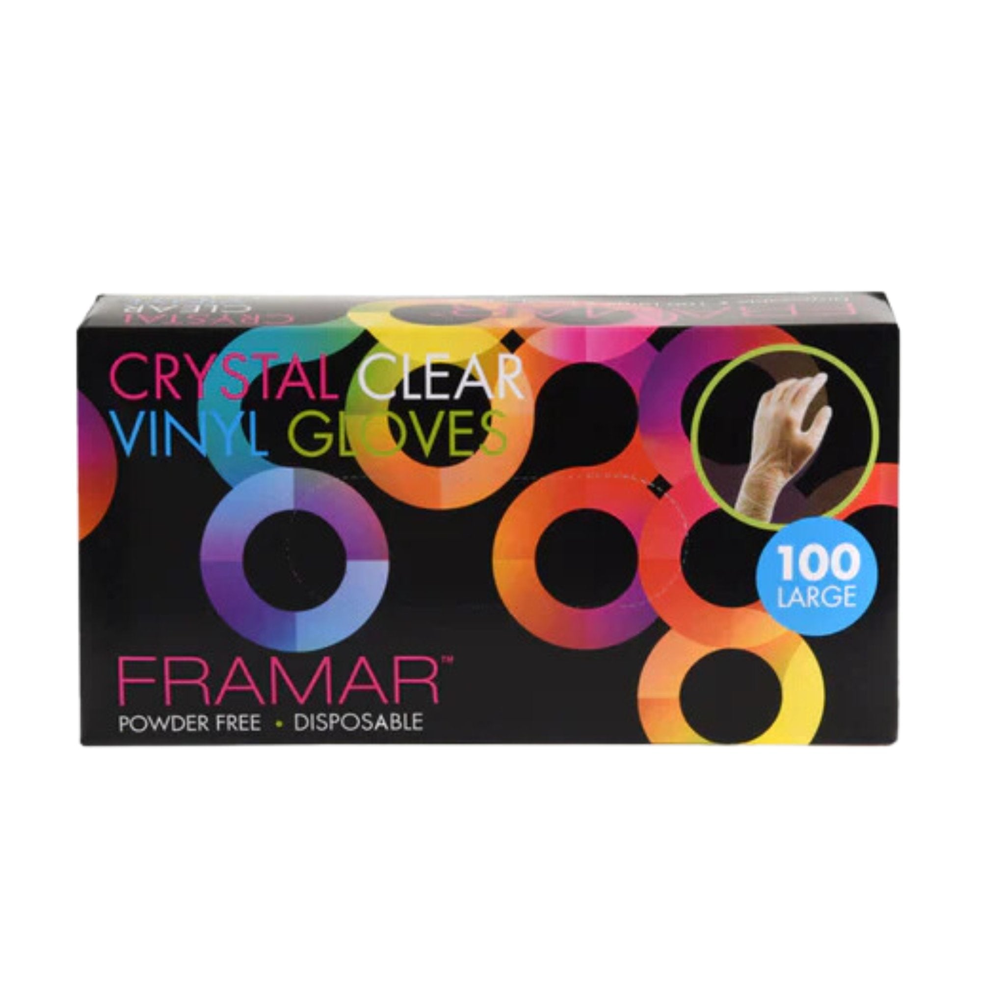 Framar. Gants en Vinyle Clairs Grands - 100 Unités - Concept C. Shop