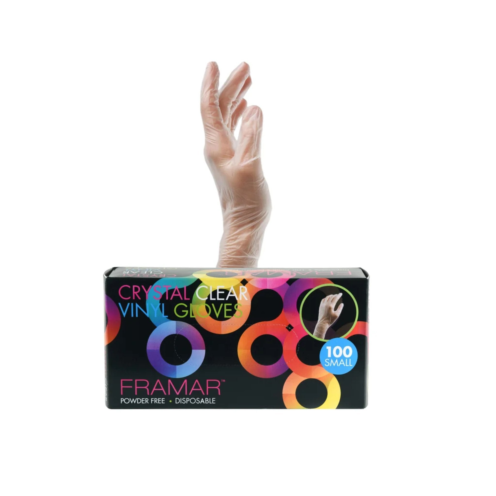 Framar. Gants en Vinyle Clairs Petits - 100 Unités - Concept C. Shop