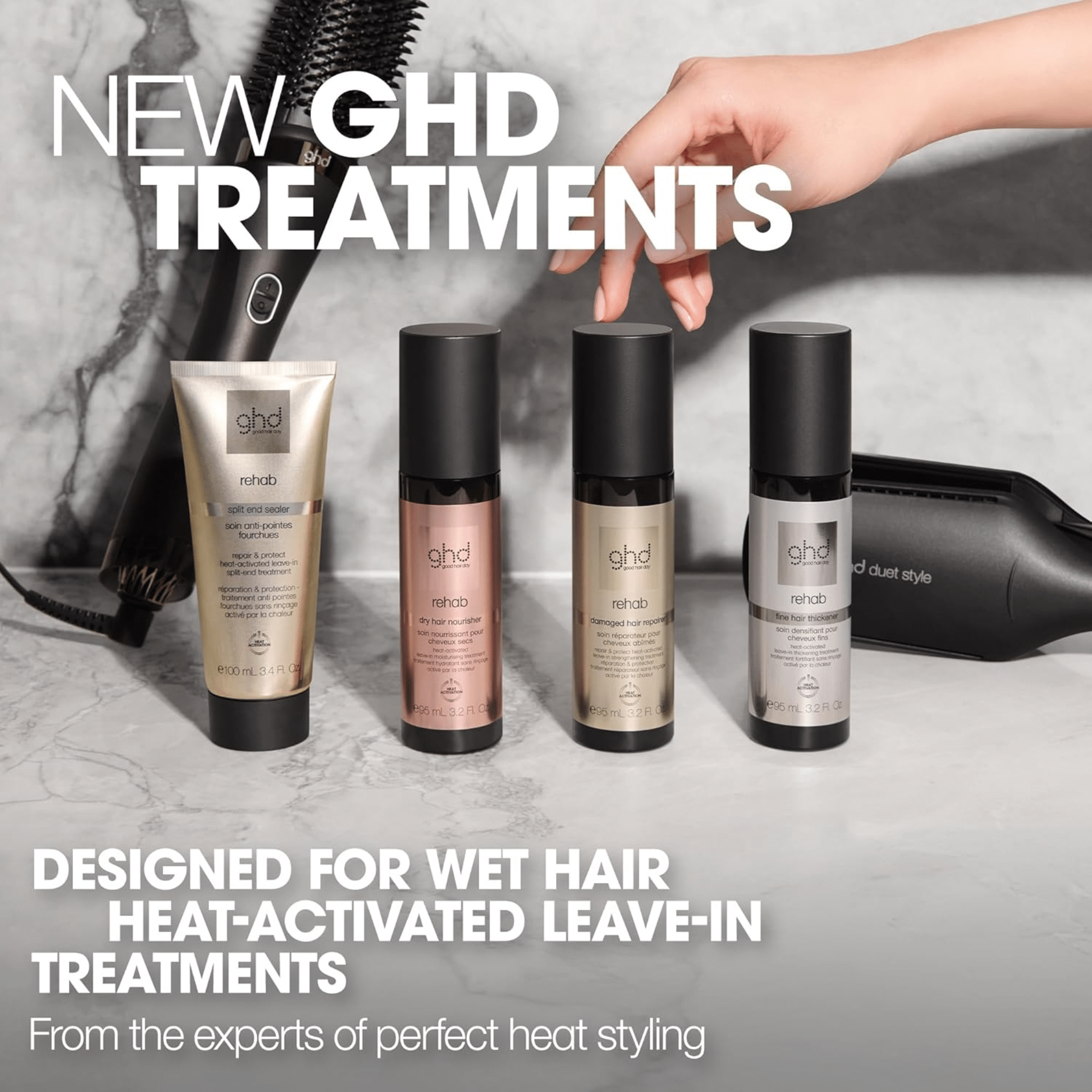 GHD. Soin Anti Pointes Fourchues Rehab - 100 ml - Concept C. Shop