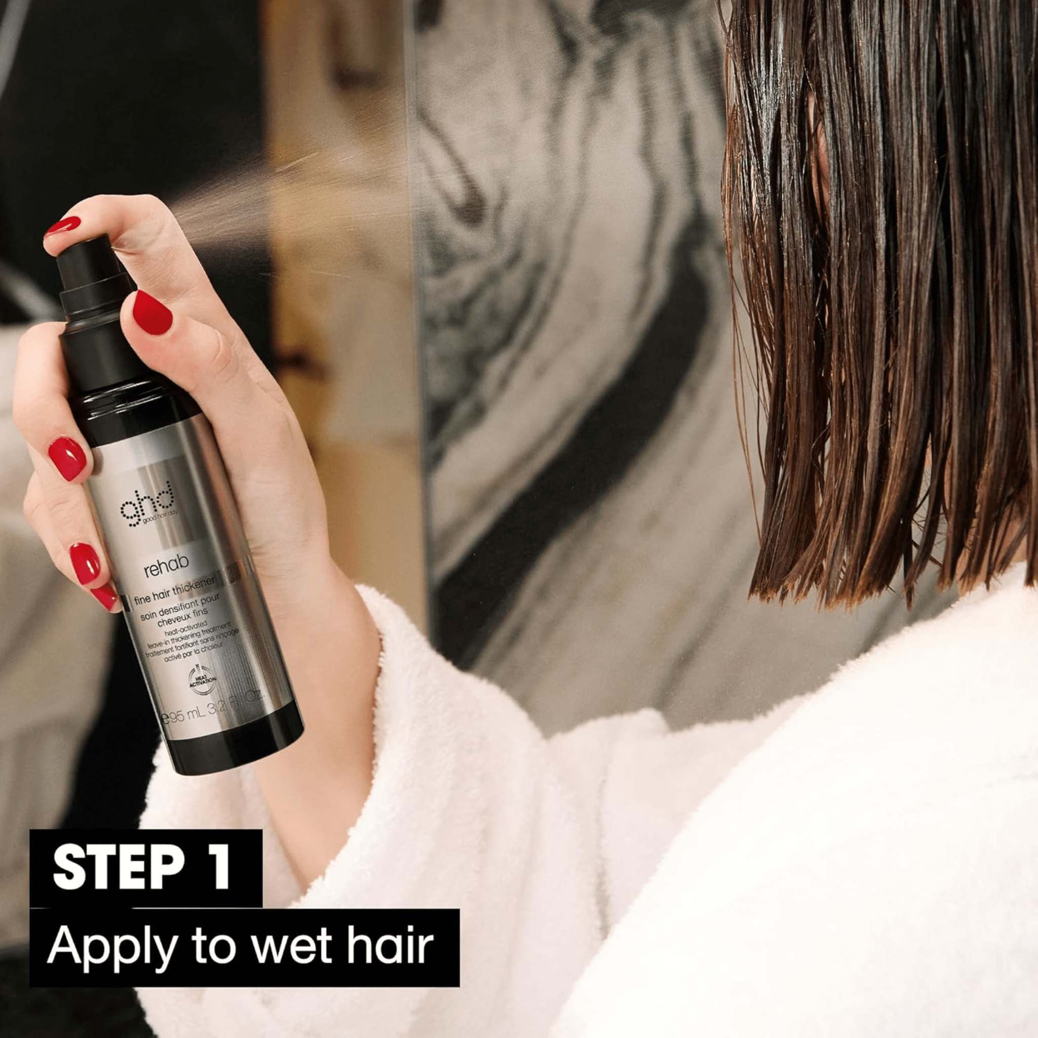 GHD. Soin Densifiant Cheveux Fins Rehab - 95 ml - Concept C. Shop