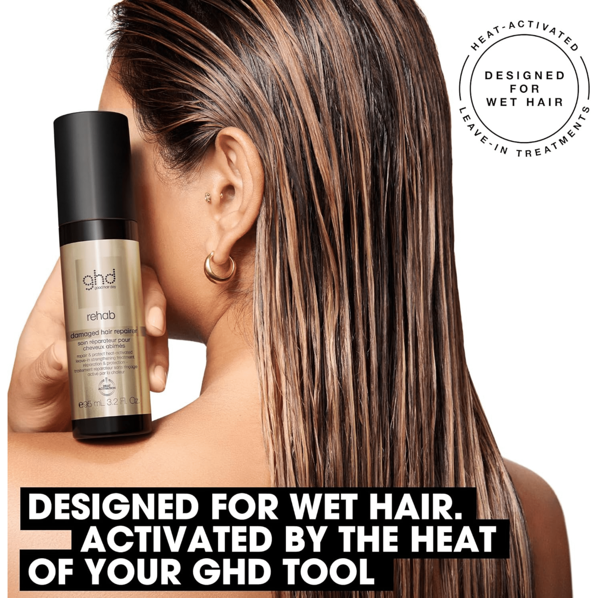 GHD. Soin Réparateur Cheveux Abîmés Rehab - 95 ml - Concept C. Shop